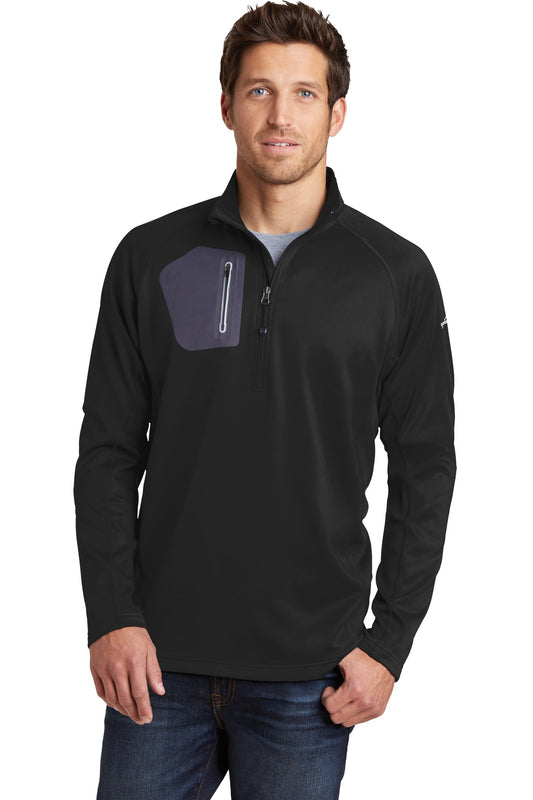 Eddie Bauer 1/2-Zip Performance Fleece. EB234 in Black
