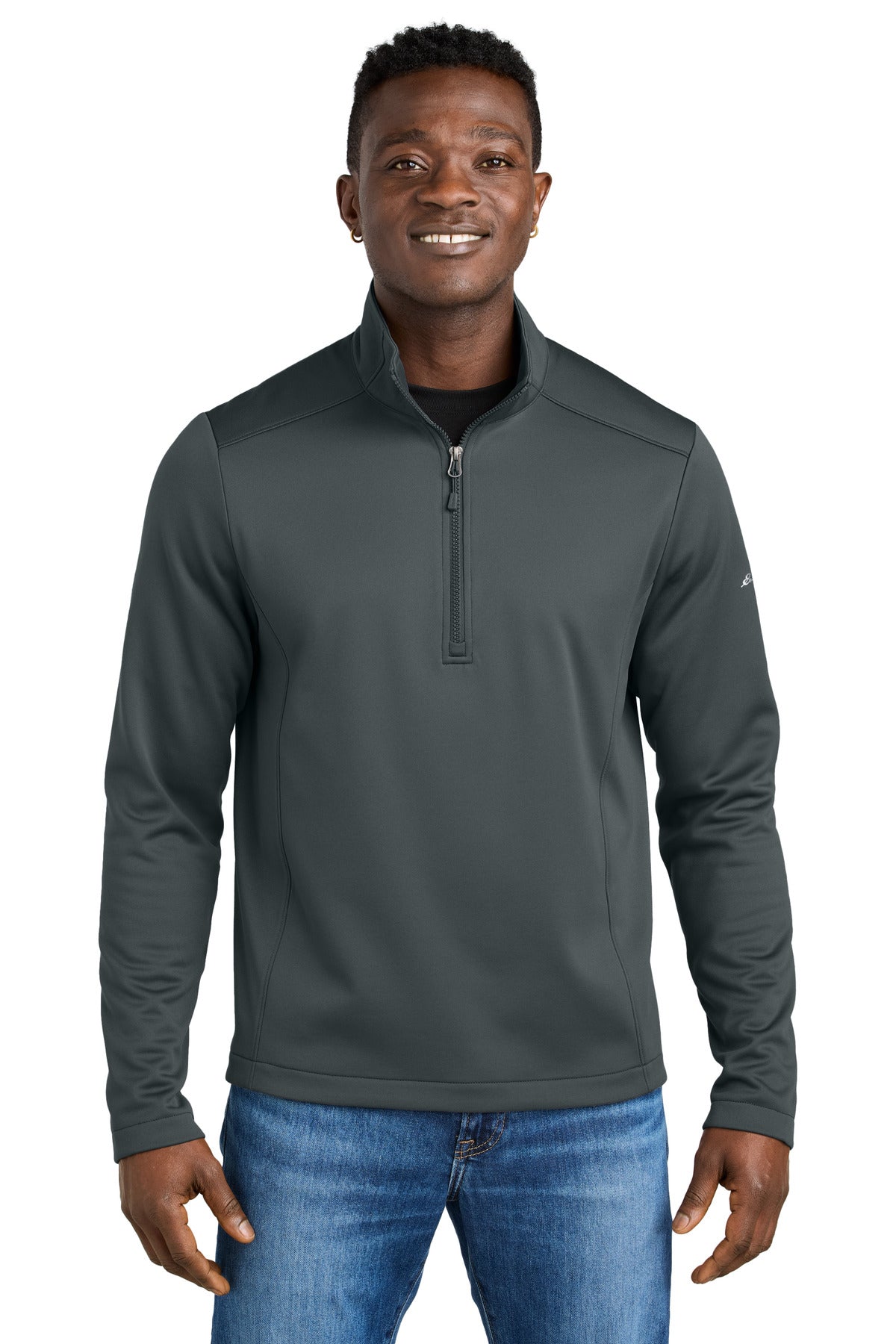 Eddie Bauer Smooth Mid Layer Fleece 1/2-Zip EB2360 in Iron Gate