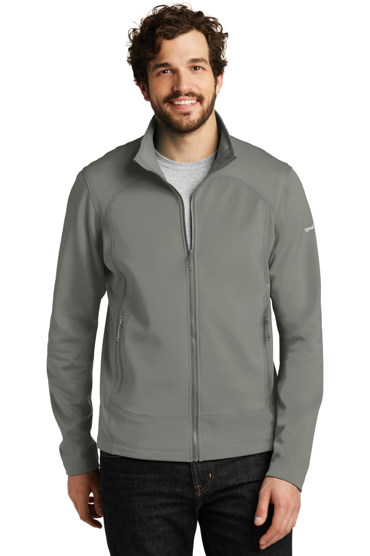 Eddie Bauer Highpoint Fleece Jacket. EB240 in Metal Grey
