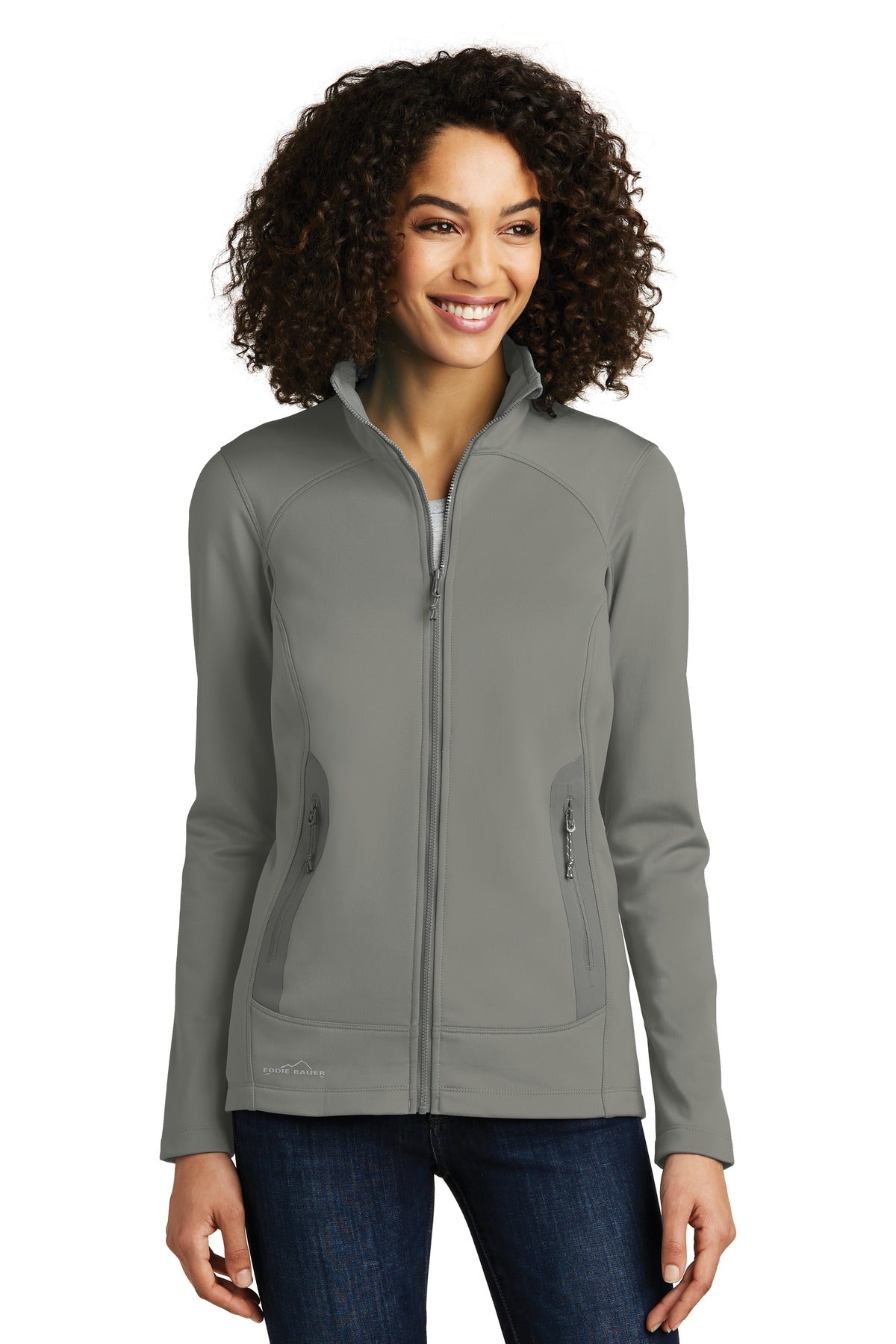 Eddie Bauer Women's Highpoint Fleece Jacket. EB241 in Metal Grey