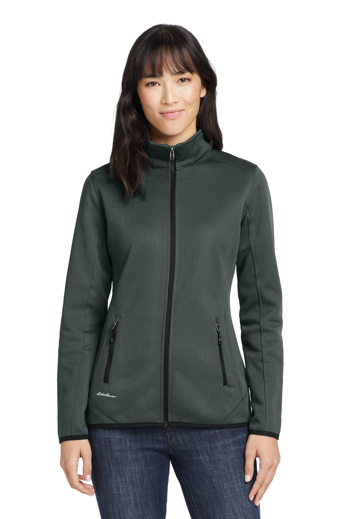 Eddie Bauer  Women's Dash Full-Zip Fleece Jacket. EB243 in Grey Steel