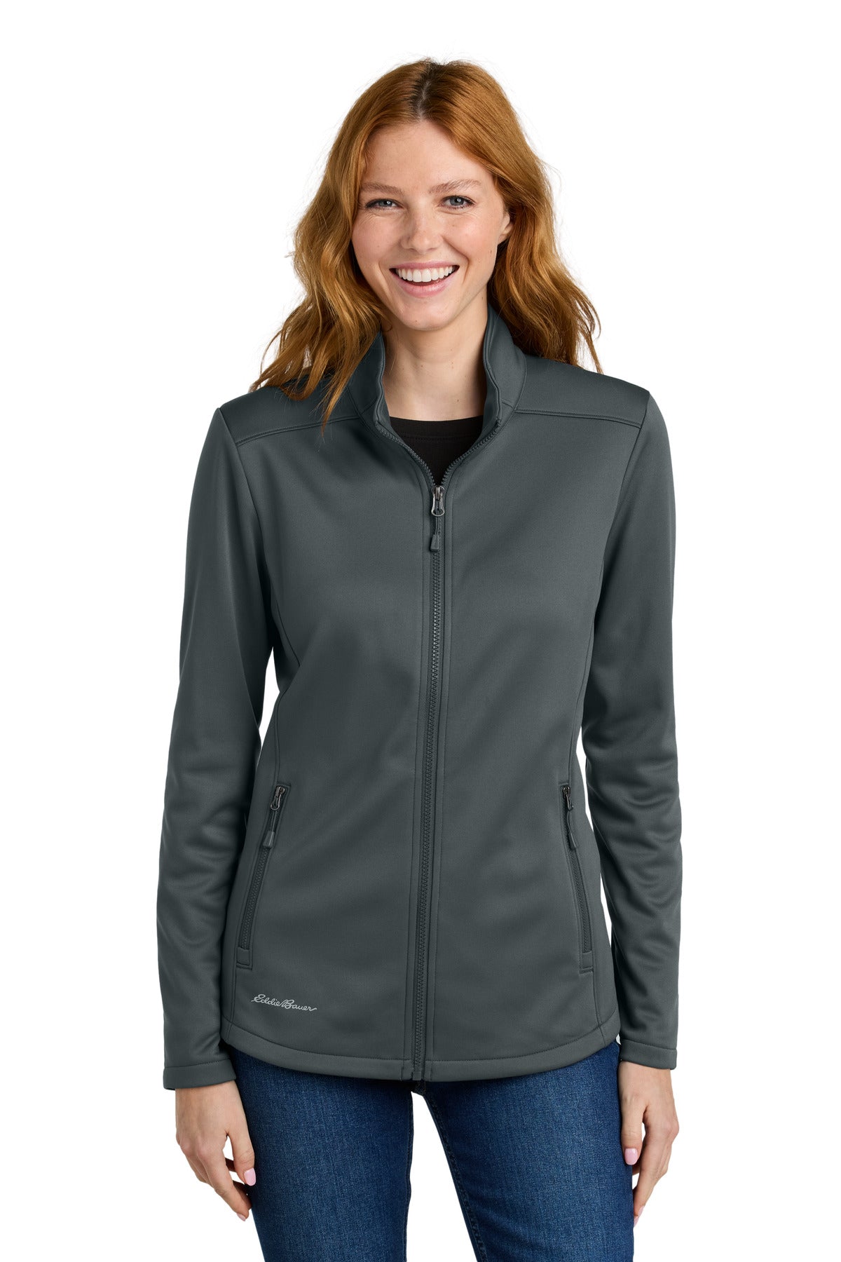 Eddie Bauer Women's Smooth Mid Layer Fleece Full-Zip EB2470 in Iron Gate