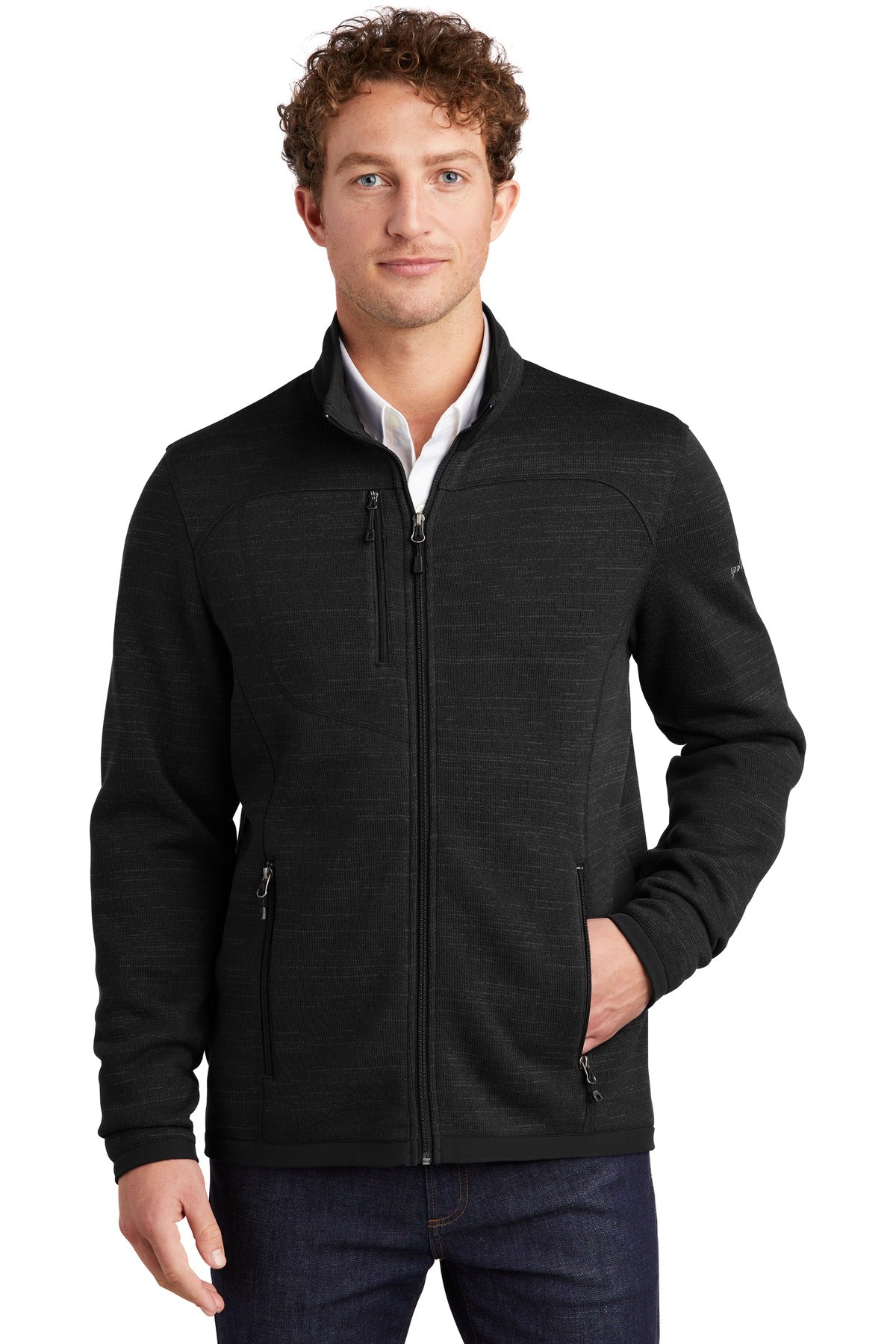 Eddie Bauer  Sweater Fleece Full-Zip. EB250 in Black