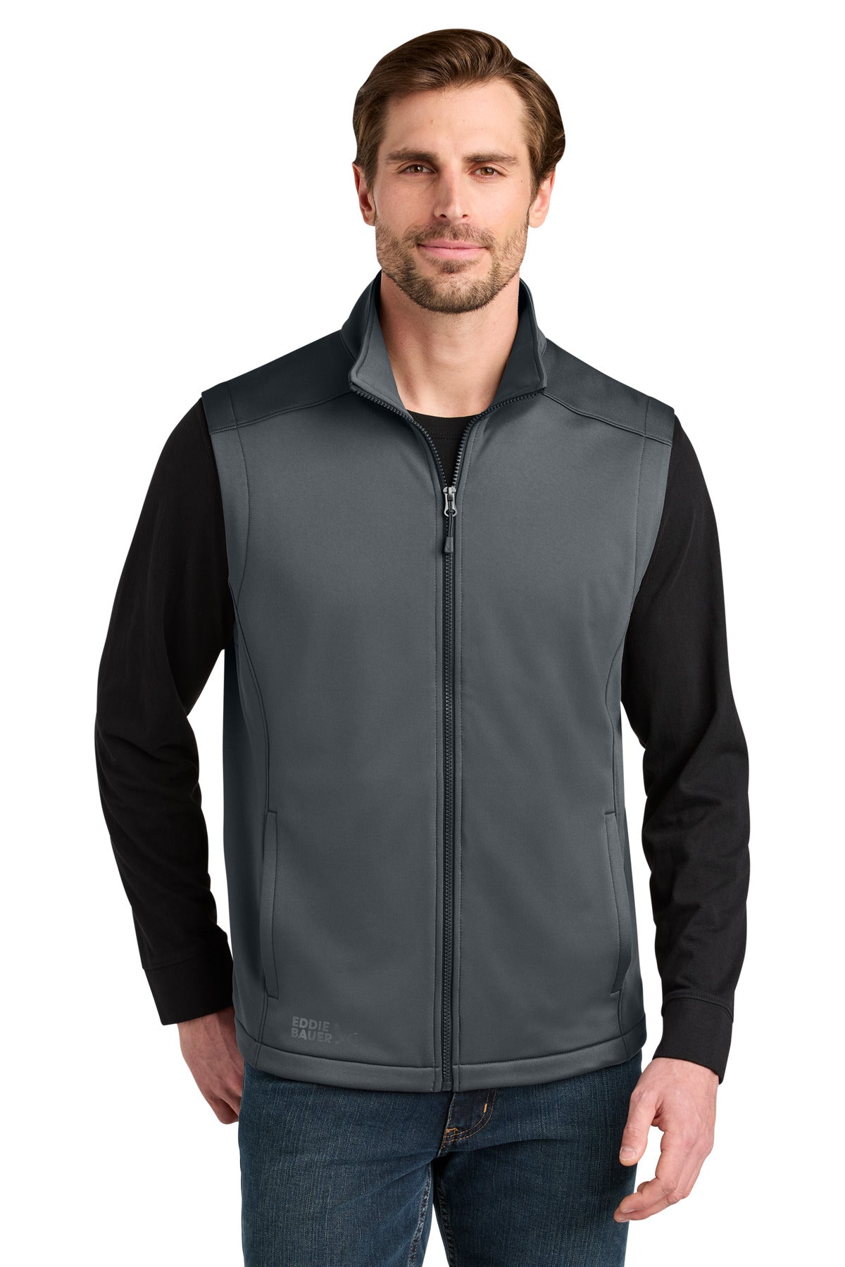 Eddie Bauer Smooth Mid Layer Fleece Vest EB2560 in Iron Gate