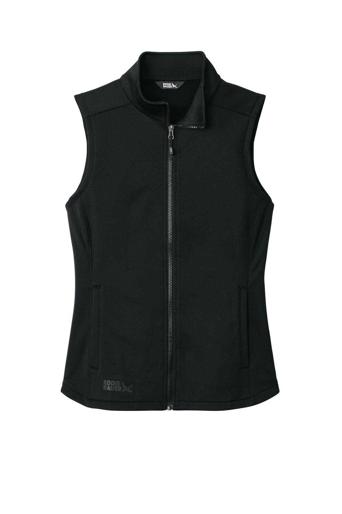 Eddie Bauer Women's Smooth Mid Layer Fleece Vest EB2570 in Black