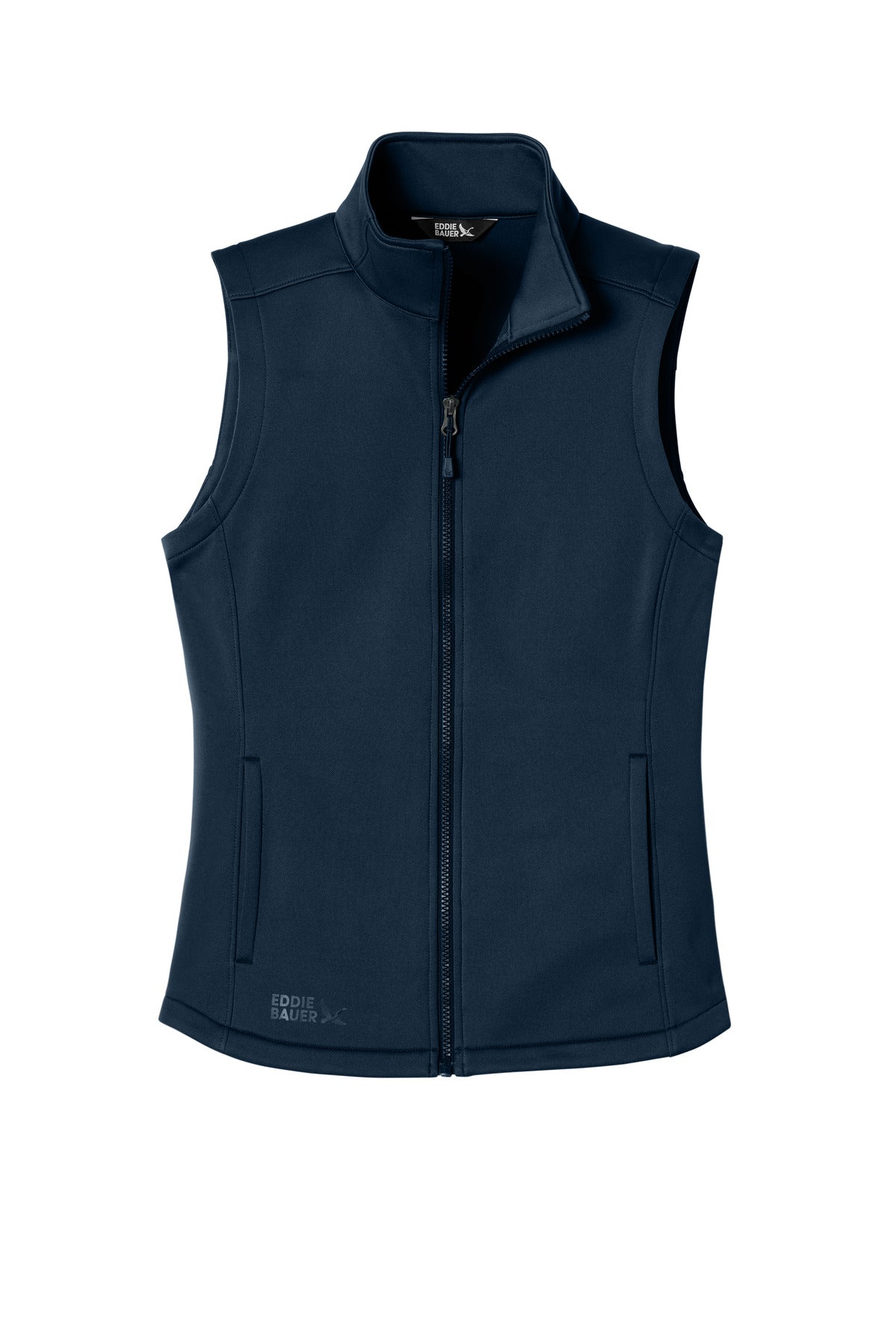 Eddie Bauer Women's Smooth Mid Layer Fleece Vest EB2570 in River Blue Navy