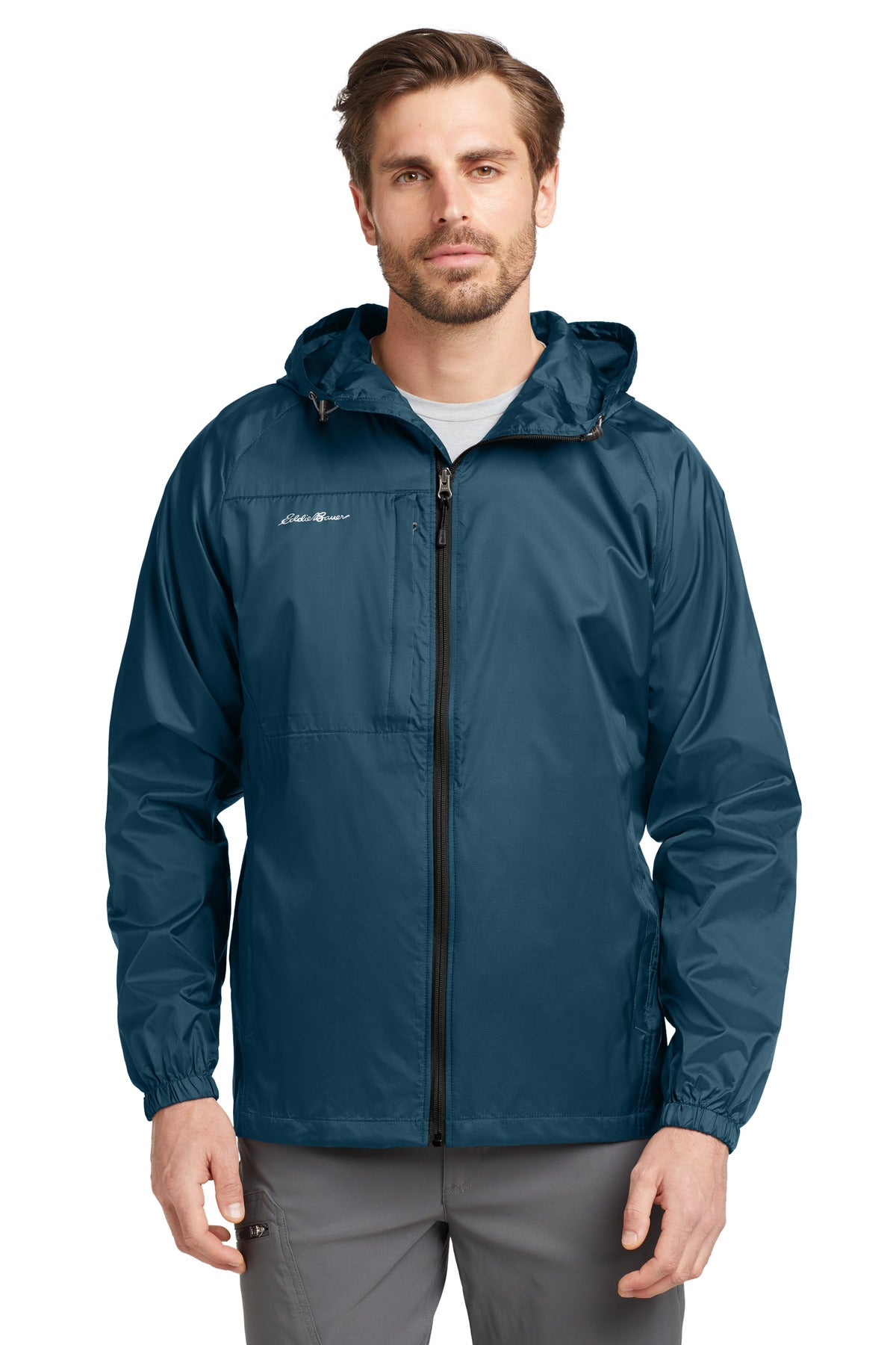 Eddie Bauer - Packable Wind Jacket. EB500 in Adriatic Blue