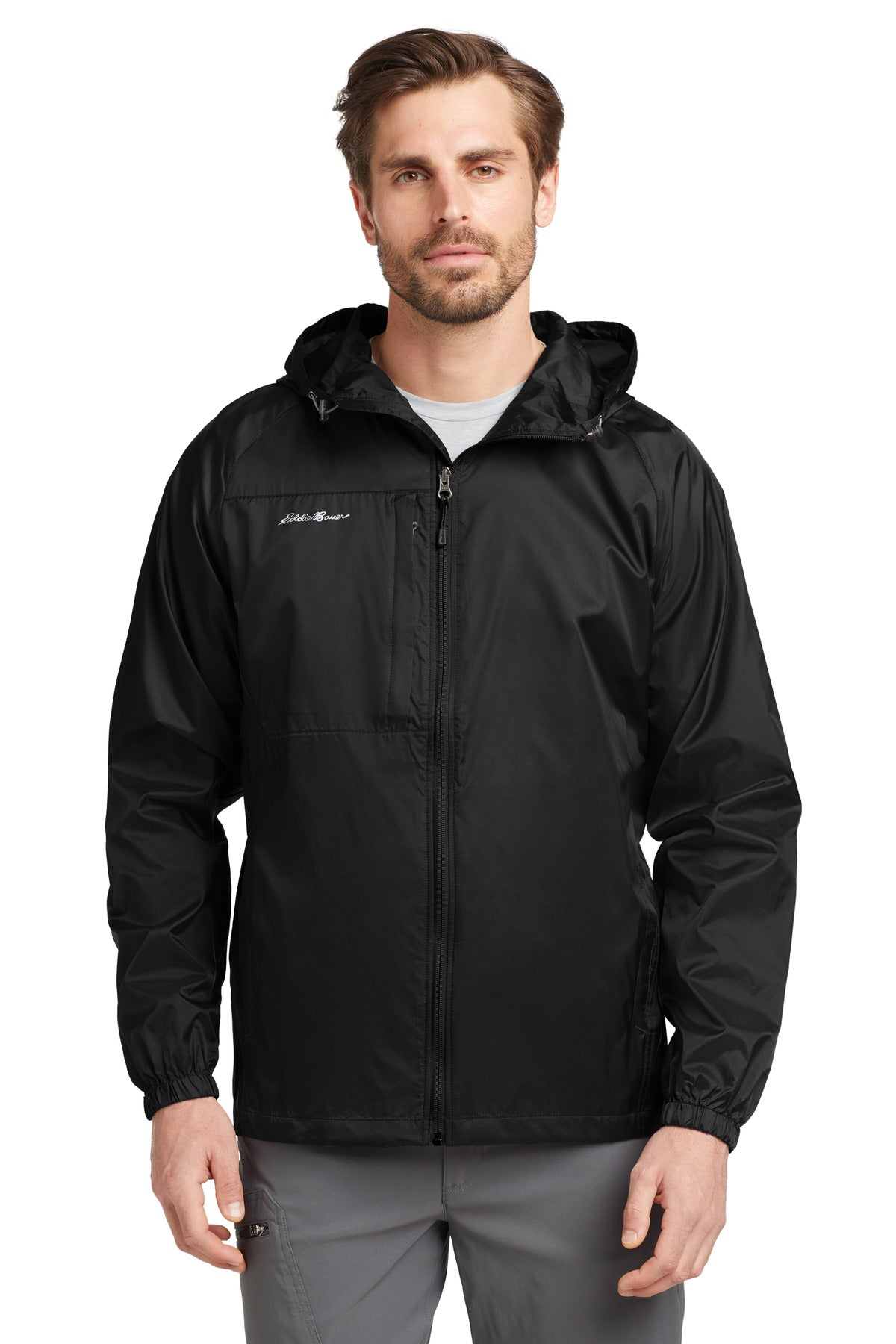 Eddie Bauer - Packable Wind Jacket. EB500 in Black