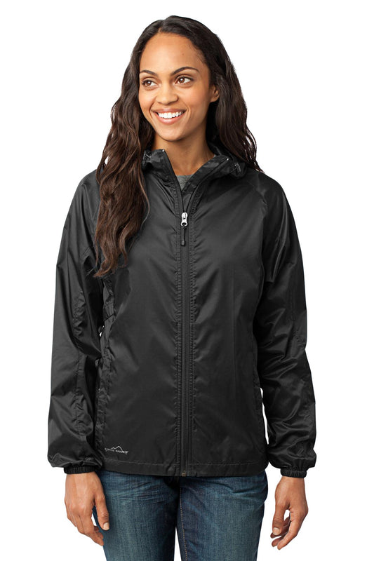 Eddie Bauer Women's Packable Wind Jacket. EB501 in Black