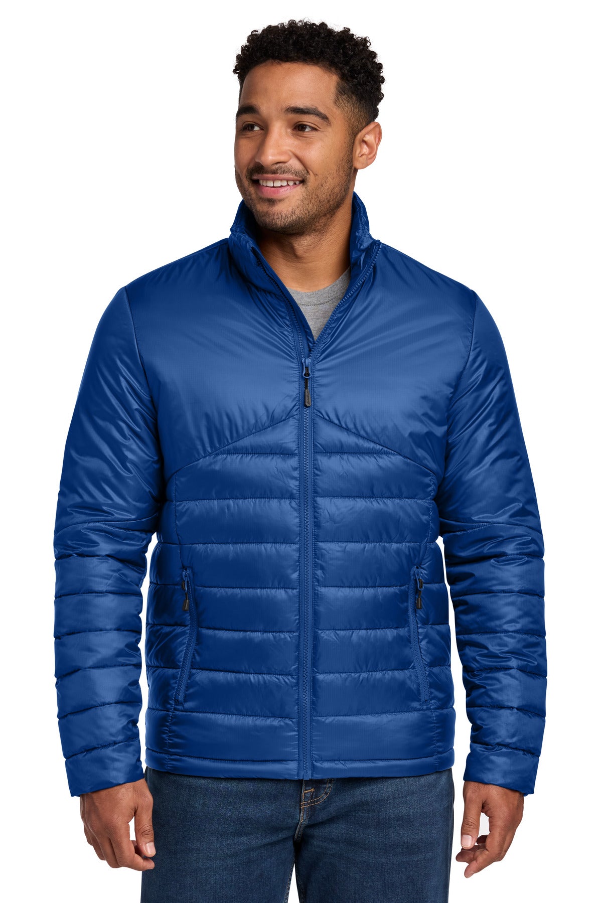 Eddie Bauer Quilted Jacket EB510 in Cobalt Blue
