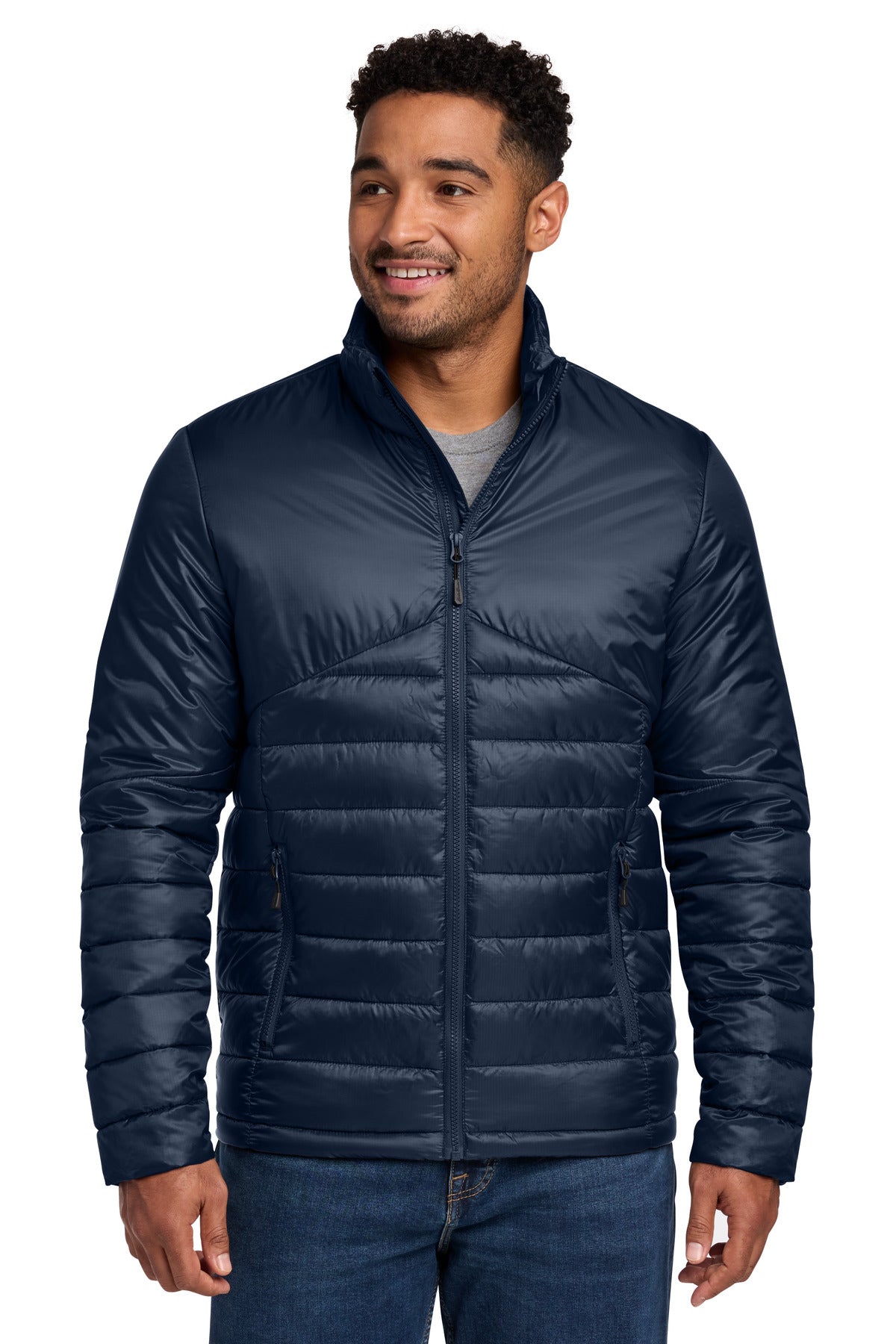 Eddie Bauer Quilted Jacket EB510 in River Blue Navy