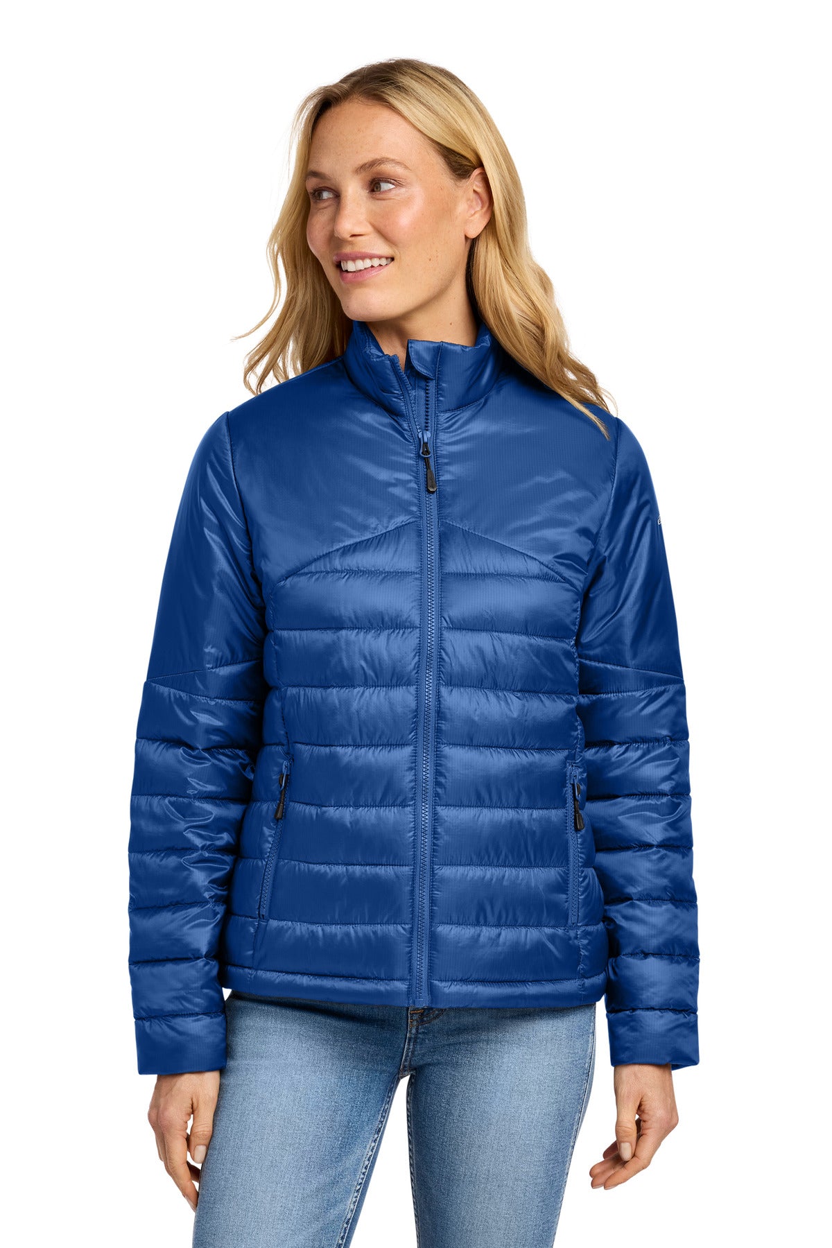 Eddie Bauer Women's Quilted Jacket EB511 in Cobalt Blue