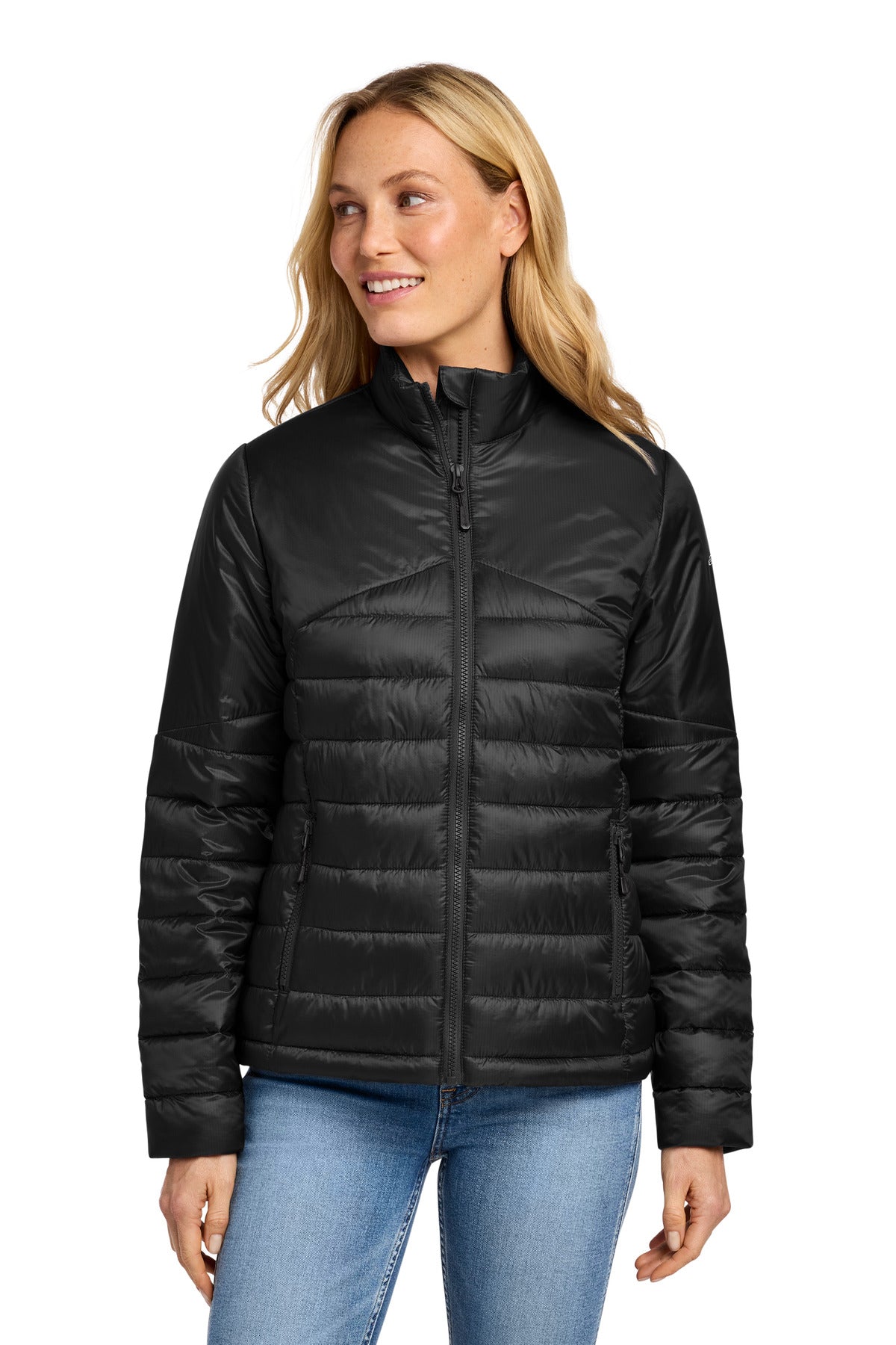 Eddie Bauer Women's Quilted Jacket EB511 in Deep Black