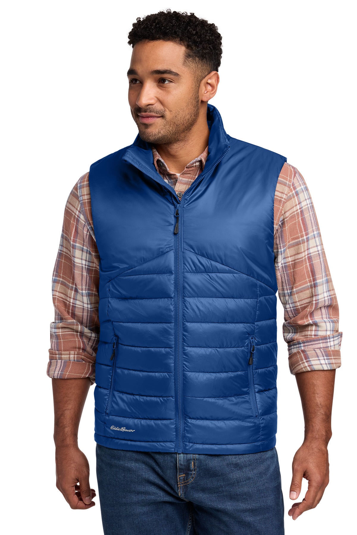 Eddie Bauer Quilted Vest EB512 in Cobalt Blue