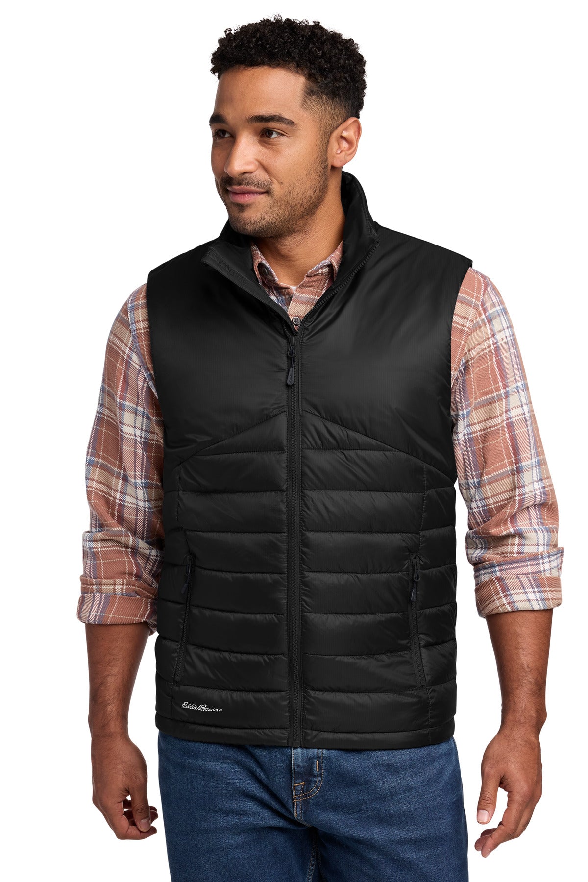 Eddie Bauer Quilted Vest EB512 in Deep Black