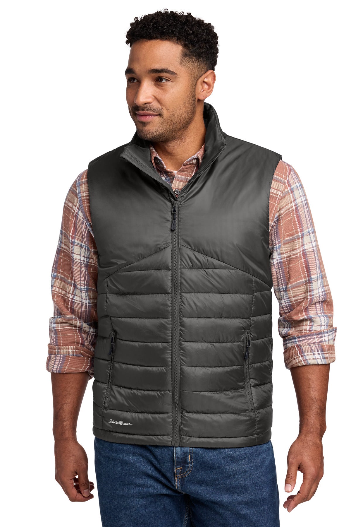 Eddie Bauer Quilted Vest EB512 in Iron Gate