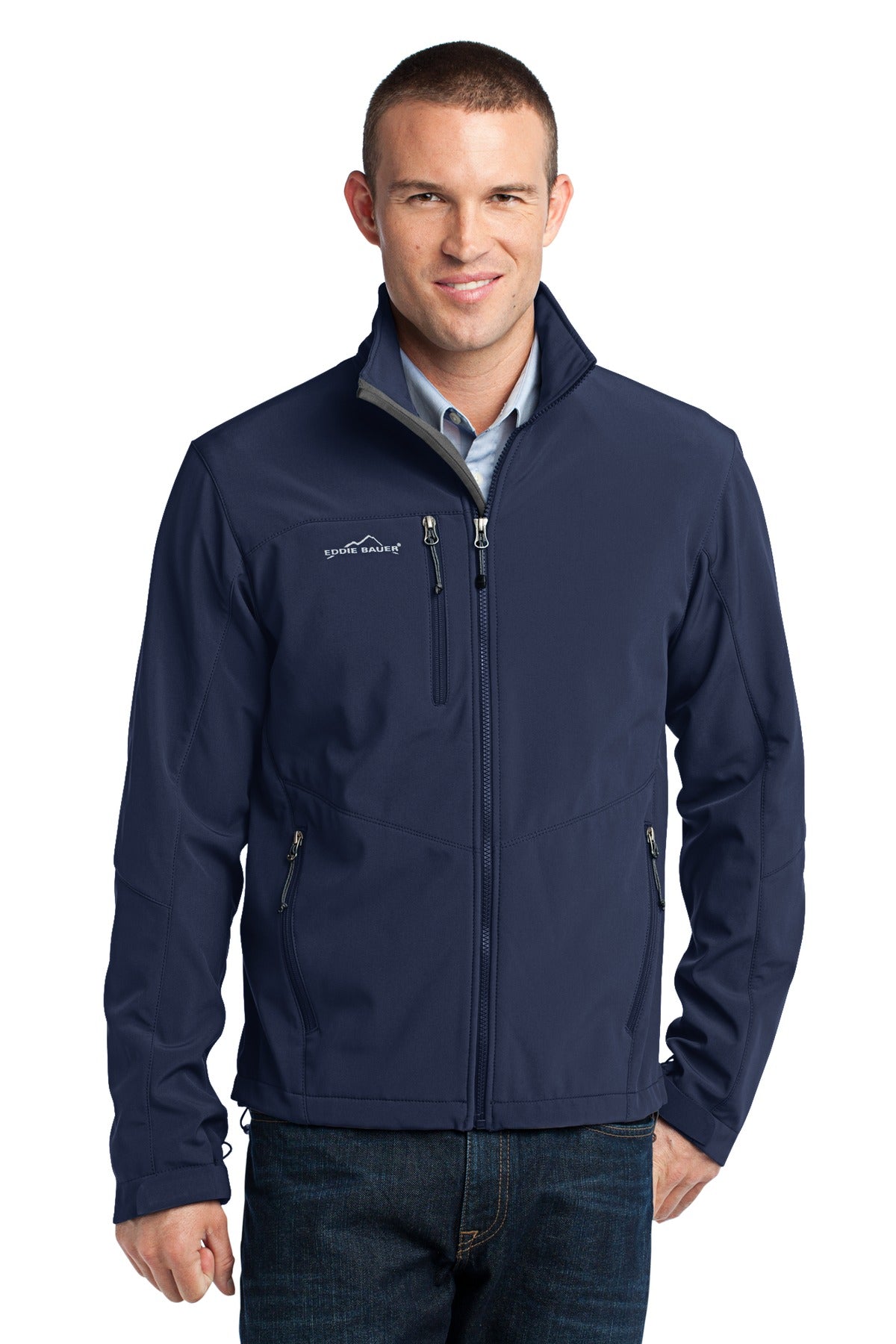Eddie Bauer - Soft Shell Jacket. EB530 in River Blue Navy