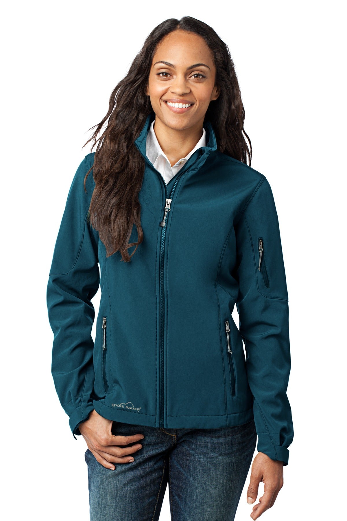 Eddie Bauer Women's Soft Shell Jacket. EB531 in Dark Adriatic