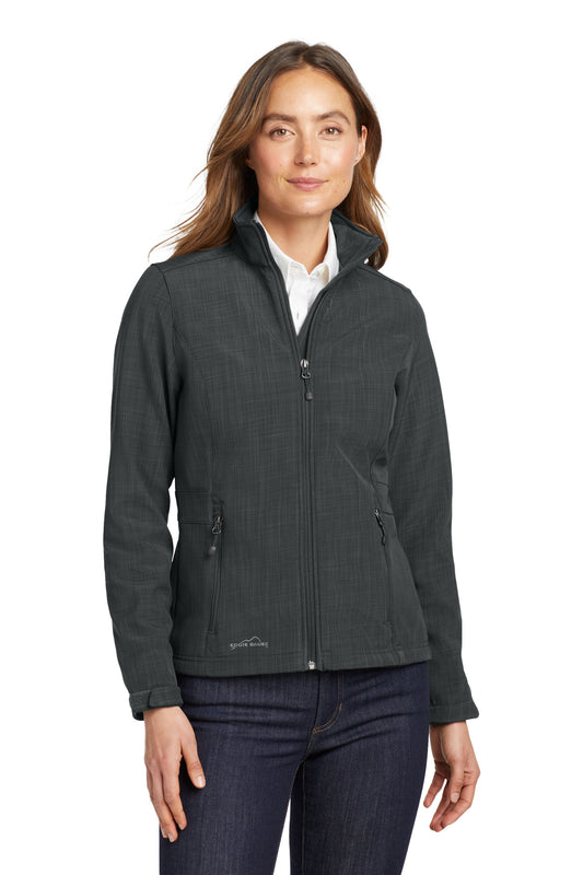 Eddie Bauer Women's Shaded Crosshatch Soft Shell Jacket. EB533 in Grey
