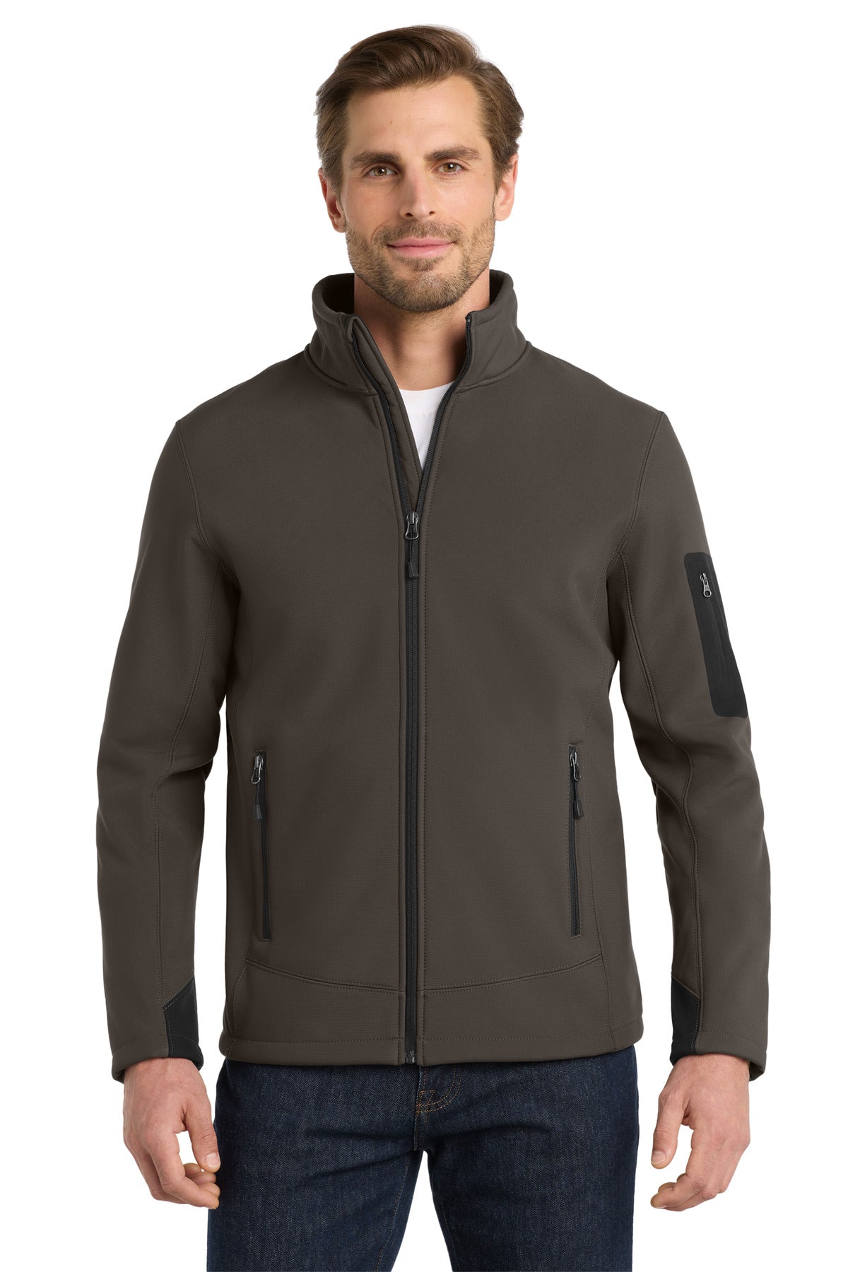 Eddie Bauer Rugged Ripstop Soft Shell Jacket. EB534 in Canteen Grey