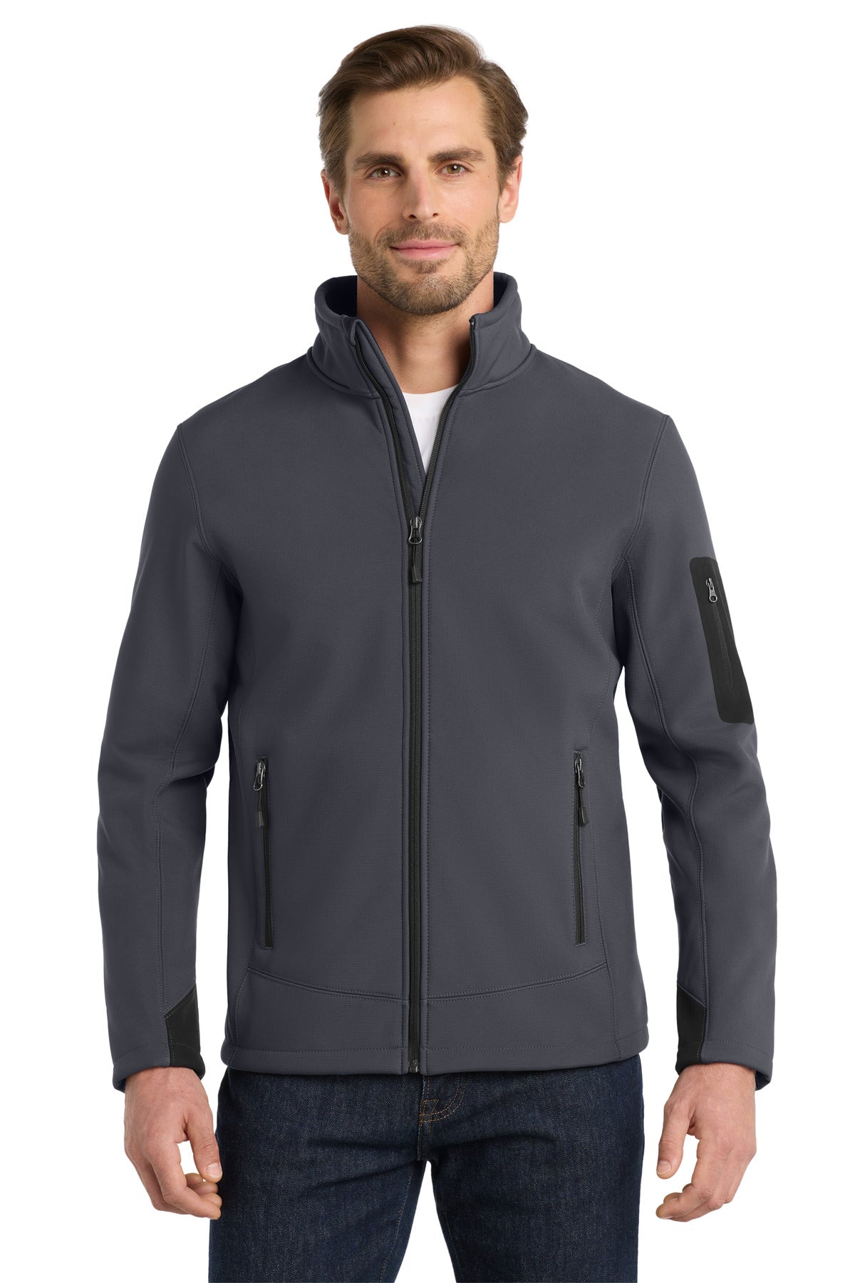 Eddie Bauer Rugged Ripstop Soft Shell Jacket. EB534 in Grey Steel