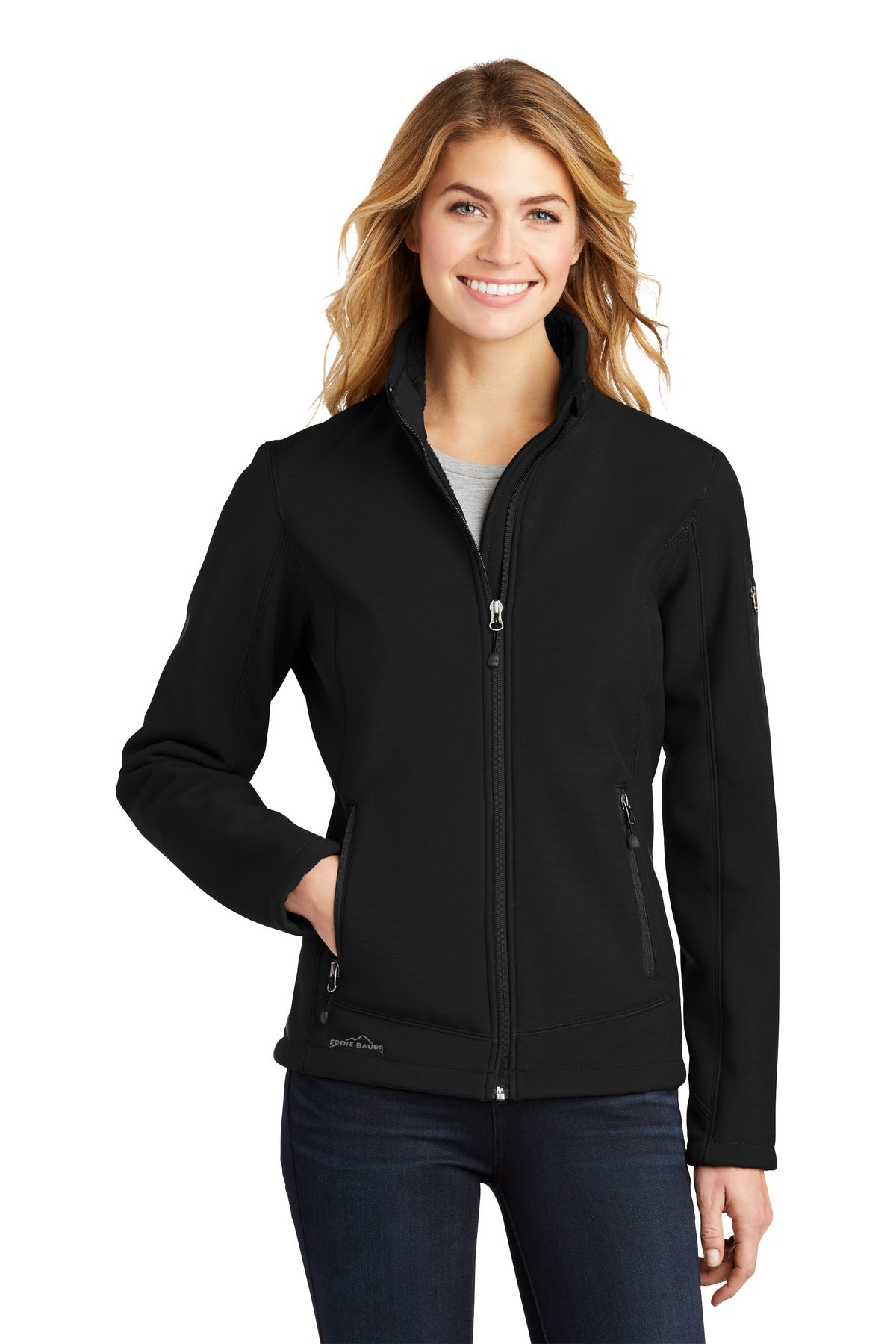 Eddie Bauer Women's Rugged Ripstop Soft Shell Jacket. EB535 in Black