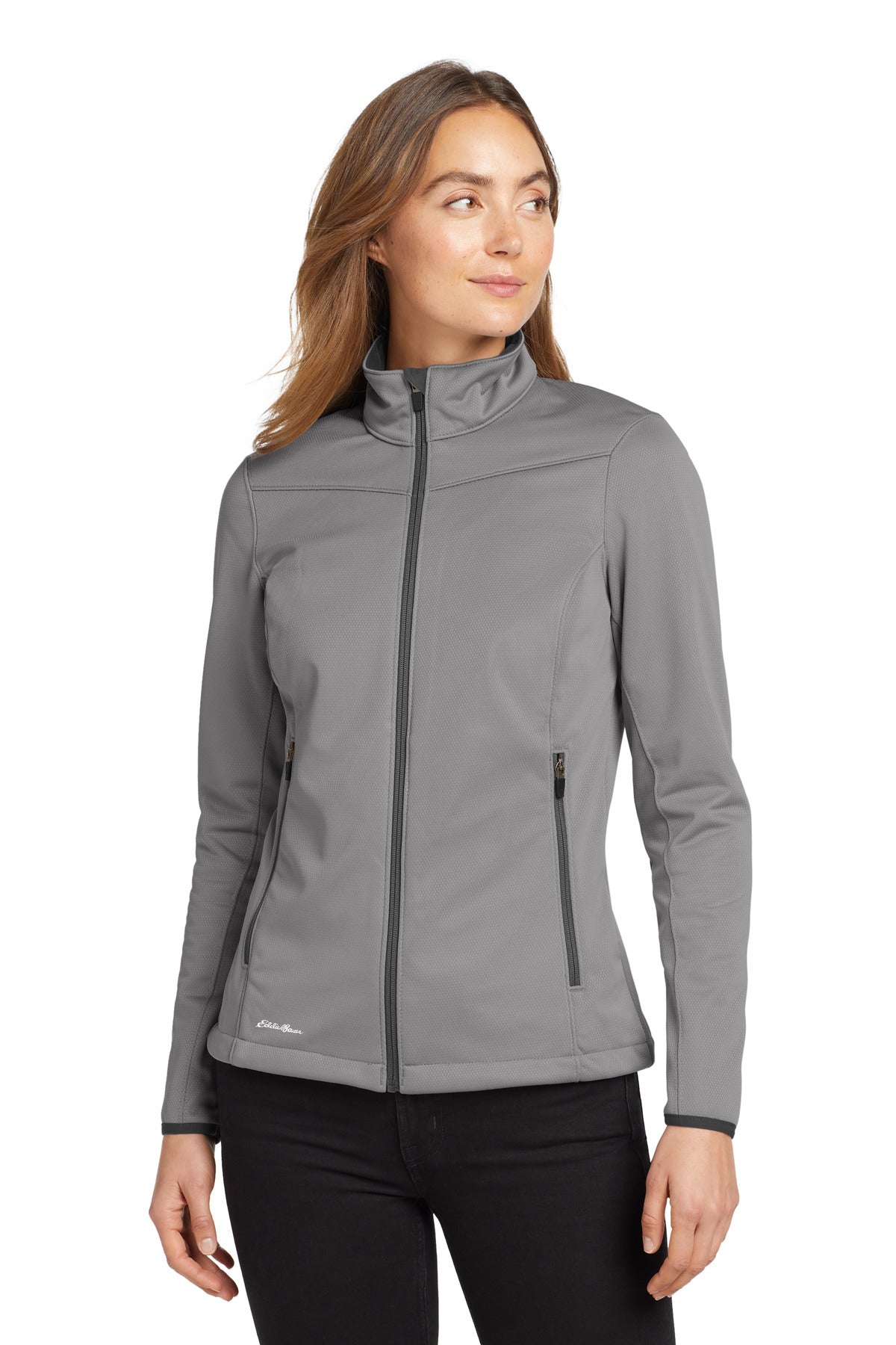 Eddie Bauer Women's Weather-Resist Soft Shell Jacket. EB539 in Chrome