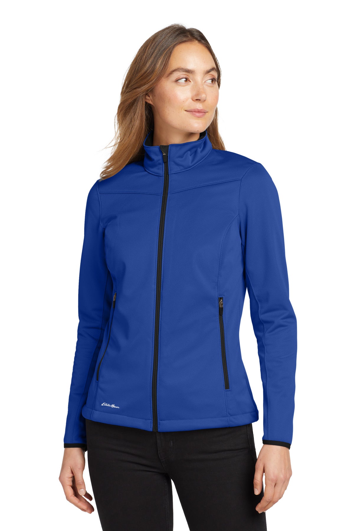 Eddie Bauer Women's Weather-Resist Soft Shell Jacket. EB539 in Cobalt Blue