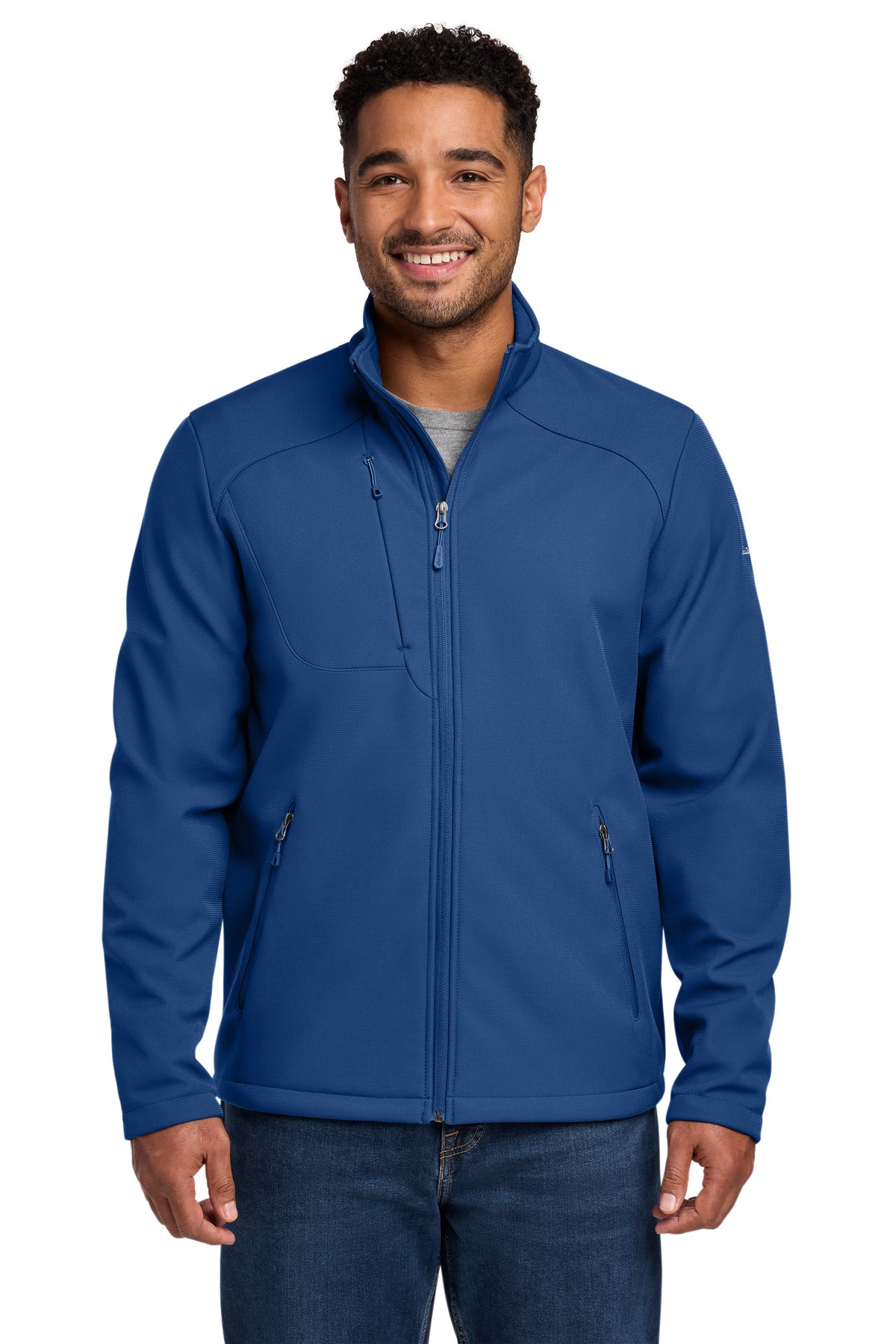 Eddie Bauer Stretch Soft Shell Jacket EB544 in Cobalt Blue