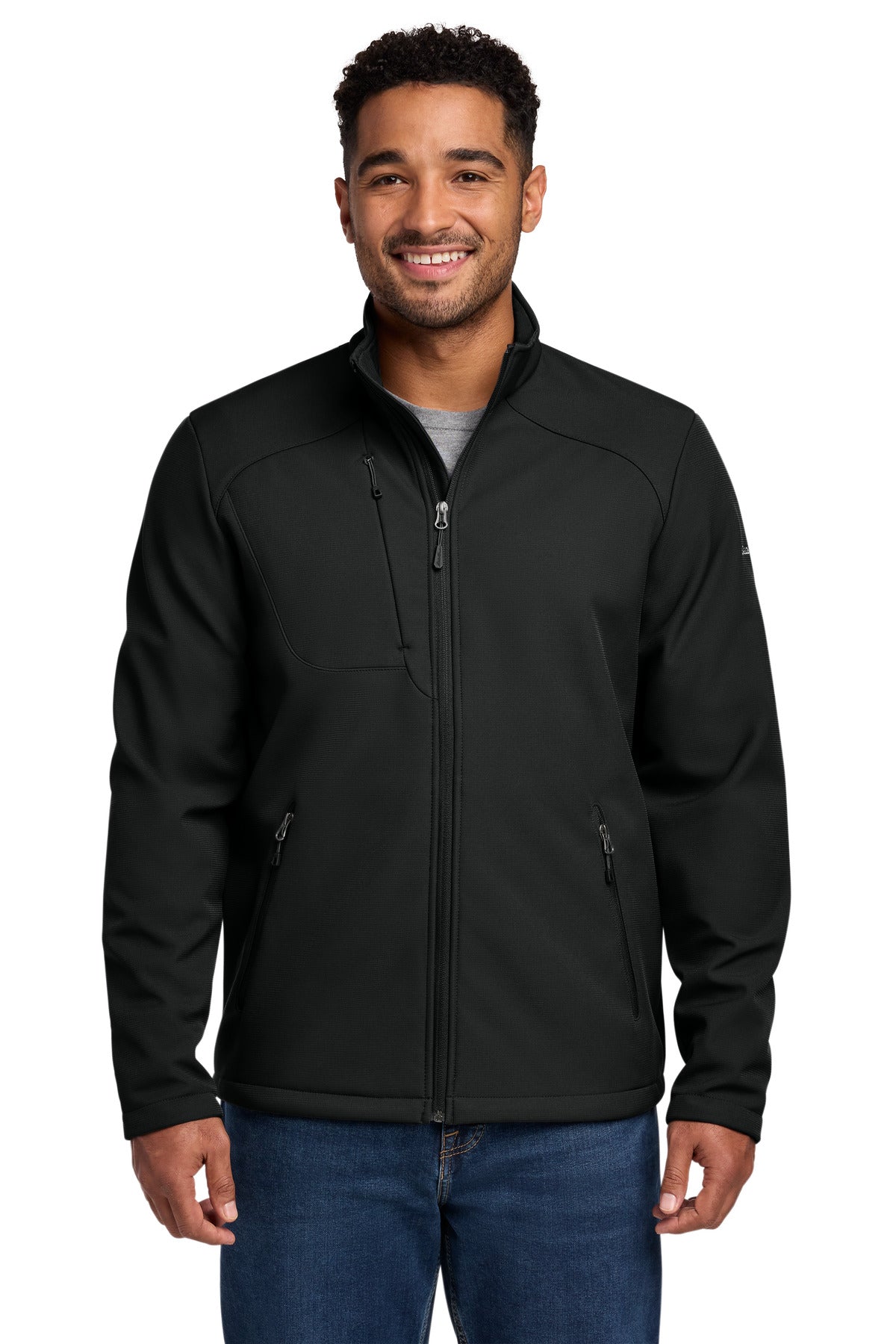 Eddie Bauer Stretch Soft Shell Jacket EB544 in Deep Black