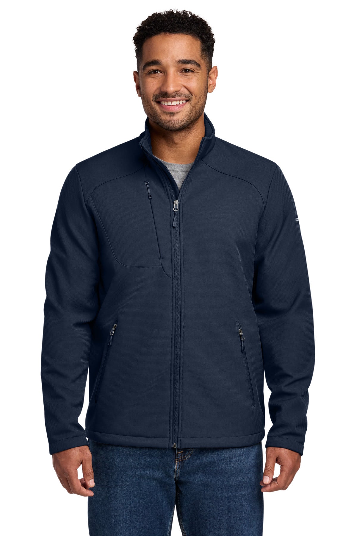 Eddie Bauer Stretch Soft Shell Jacket EB544 in River Blue Navy