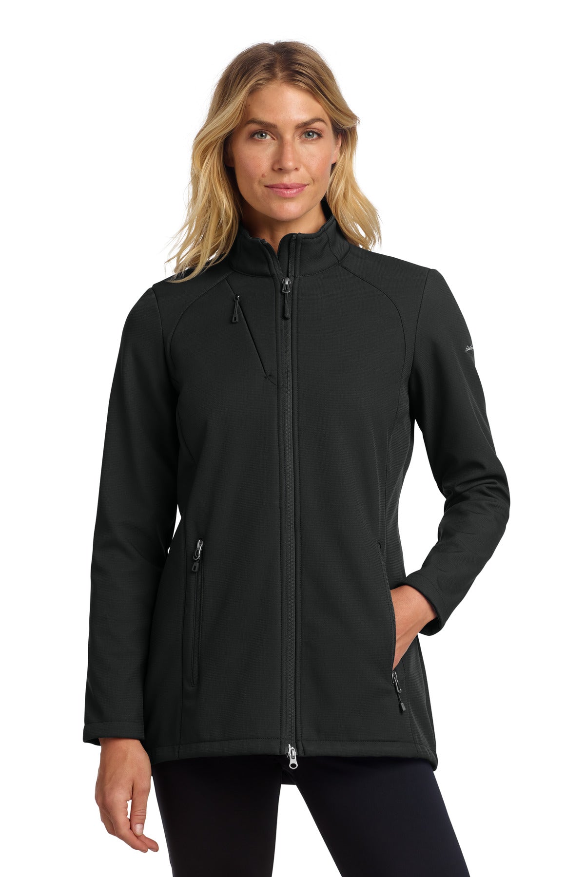 Eddie Bauer Women's Stretch Soft Shell Jacket EB545 in Deep Black