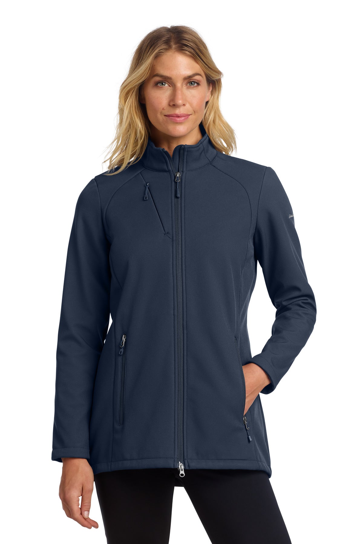 Eddie Bauer Women's Stretch Soft Shell Jacket EB545 in River Blue Navy