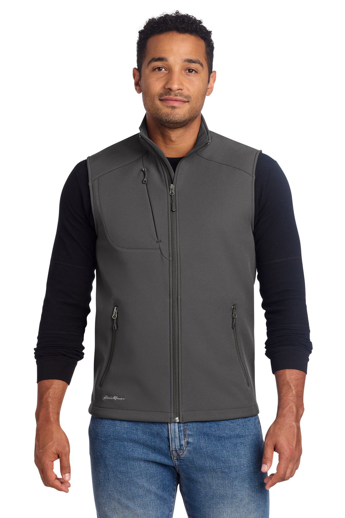 Eddie Bauer Stretch Soft Shell Vest EB546 in Iron Gate
