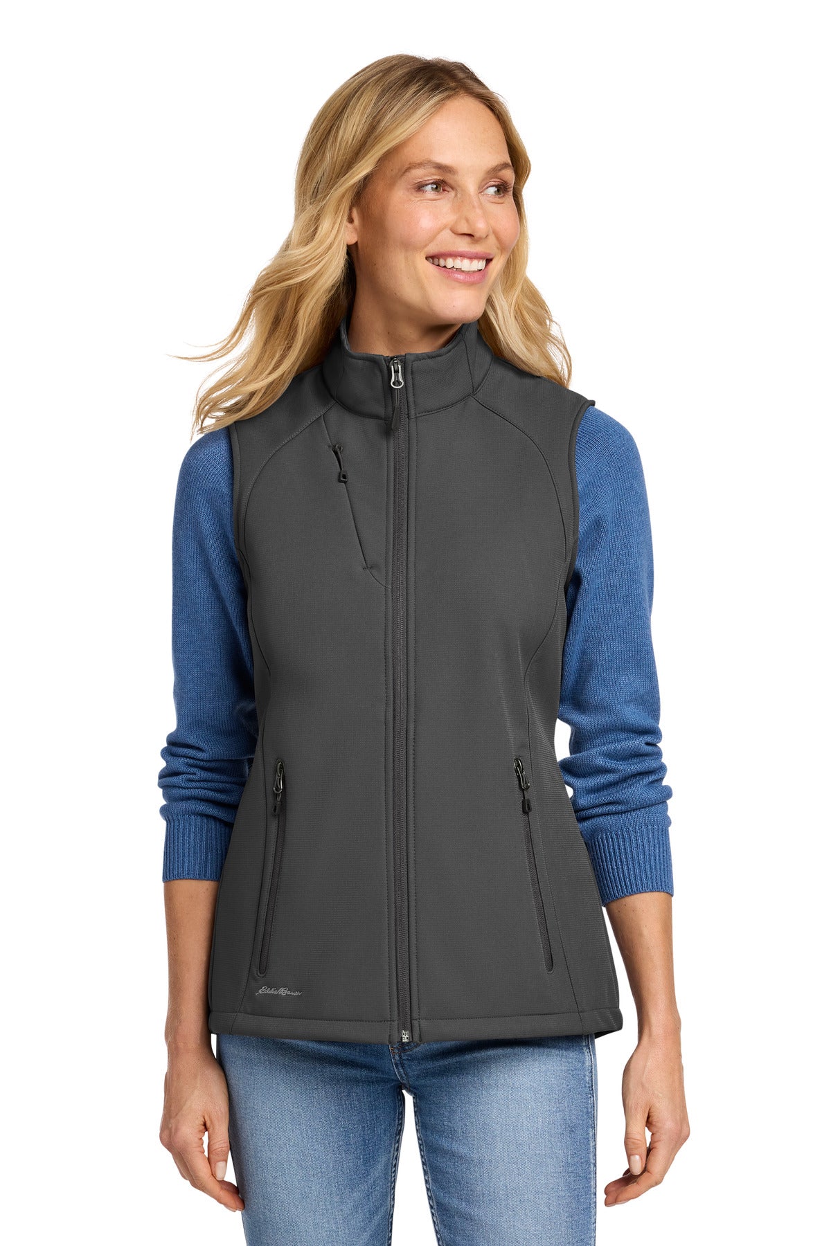 Eddie Bauer Women's Stretch Soft Shell Vest EB547 in Iron Gate