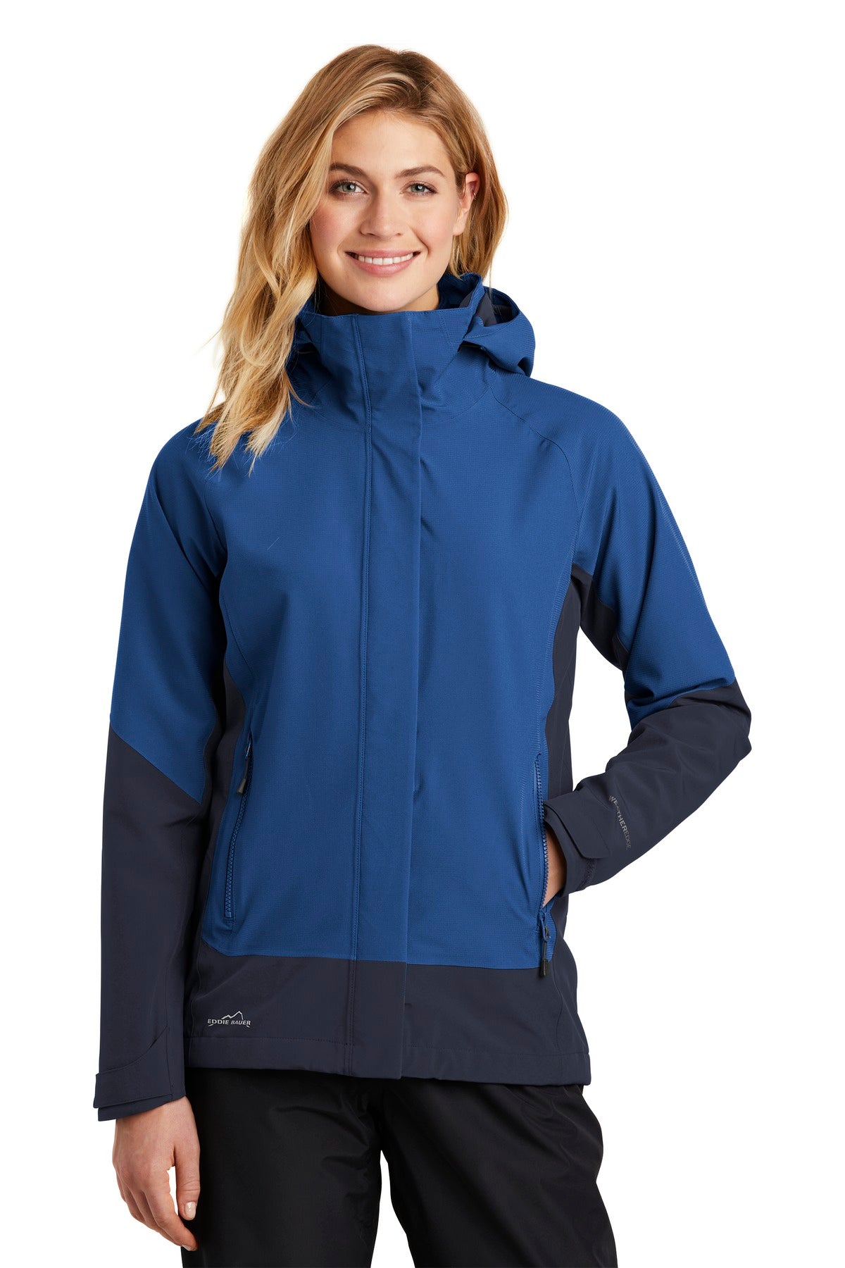 Eddie Bauer  Women's WeatherEdge  Jacket. EB559 in Cobalt Blue/ River Blue Navy