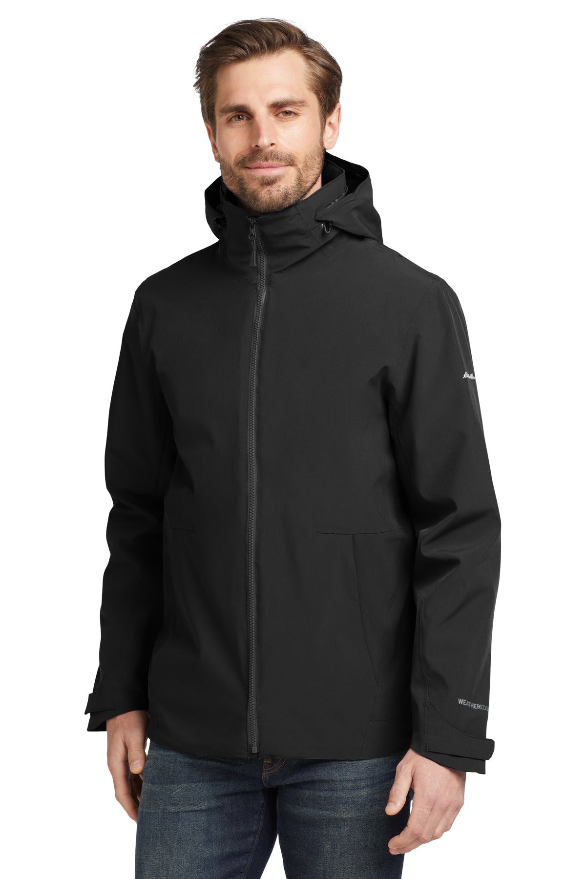 Eddie Bauer WeatherEdge 3-in-1 Jacket EB656 in Black/ Storm Grey