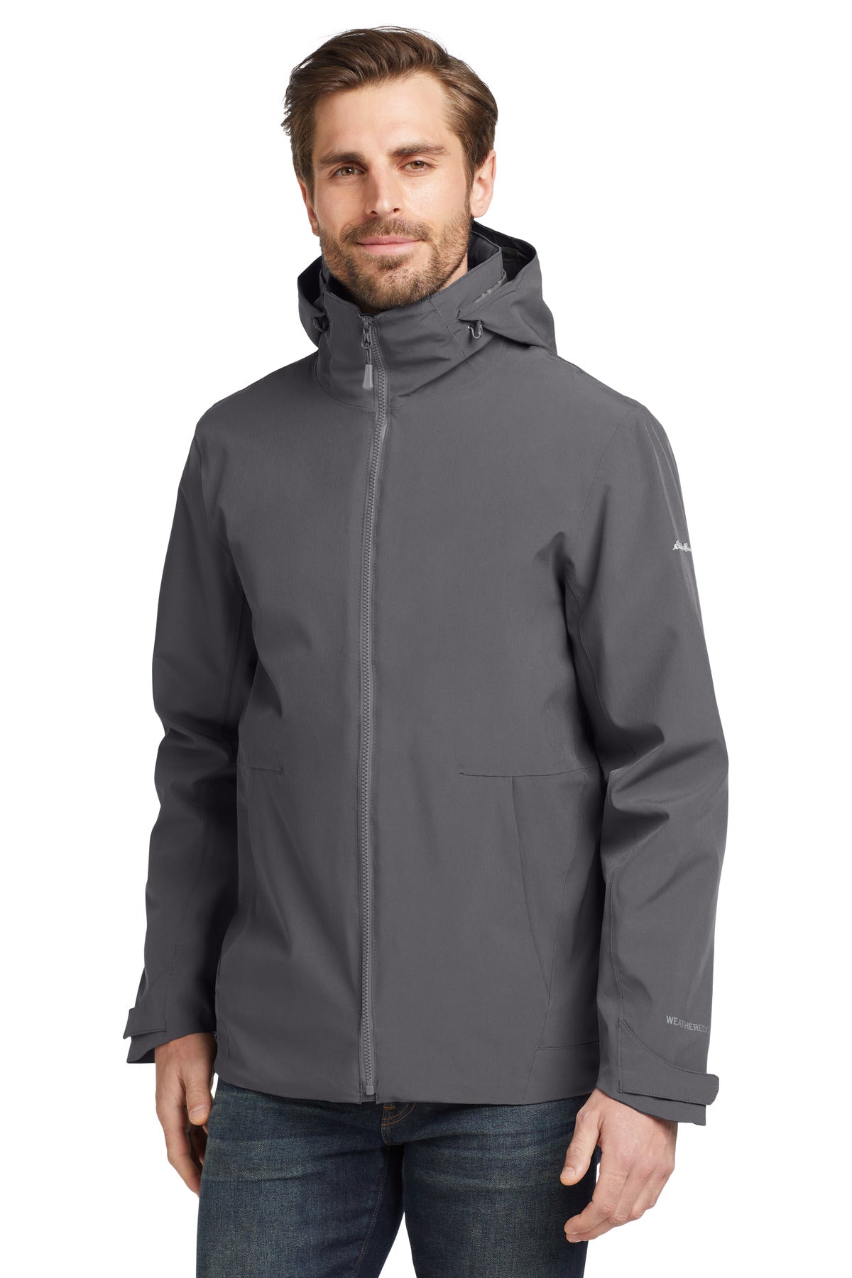 Eddie Bauer WeatherEdge 3-in-1 Jacket EB656 in Grey Steel/ Metal Grey