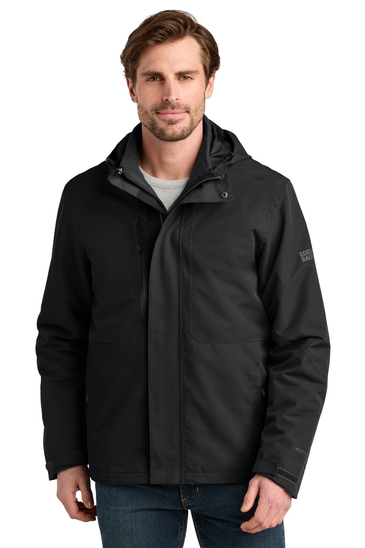 Eddie Bauer WeatherEdge Ridge 3-in-1 Jacket EB658 in Black