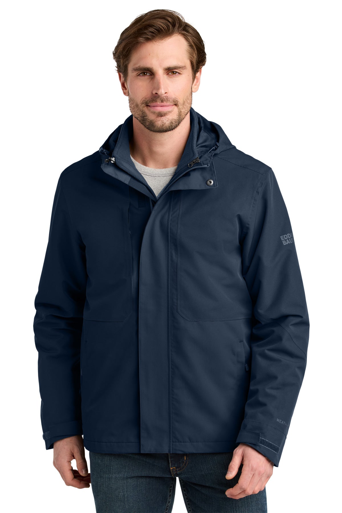 Eddie Bauer WeatherEdge Ridge 3-in-1 Jacket EB658 in River Blue Navy