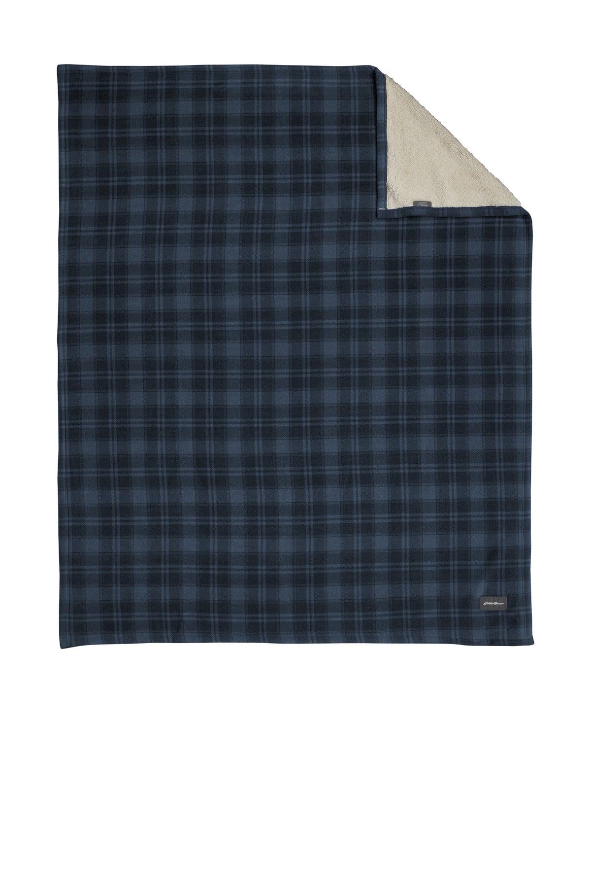 Eddie Bauer Woodland Blanket EB750 in River Blue Navy/ Bone