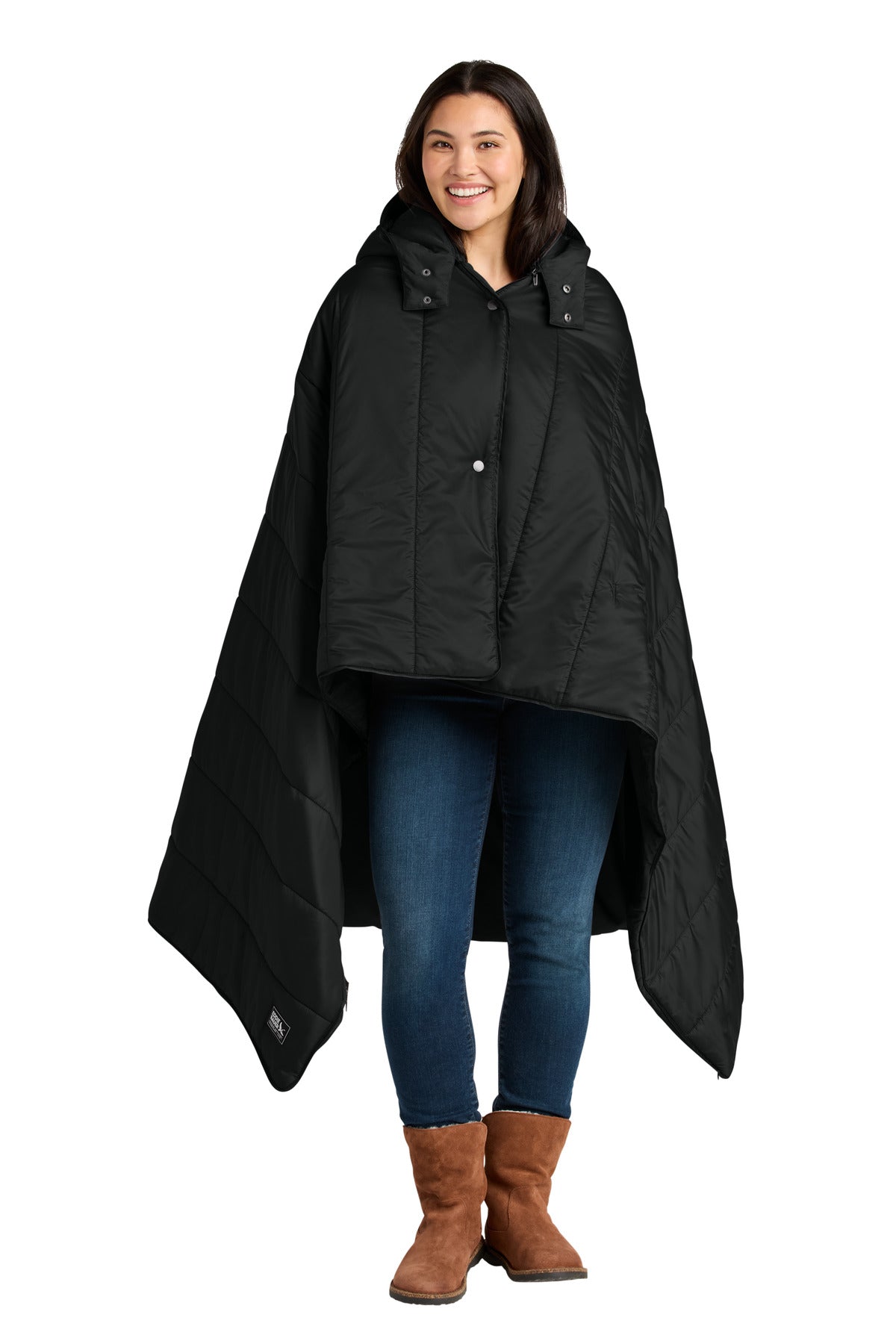 Eddie Bauer Puffy Camp Poncho EB755 in Black