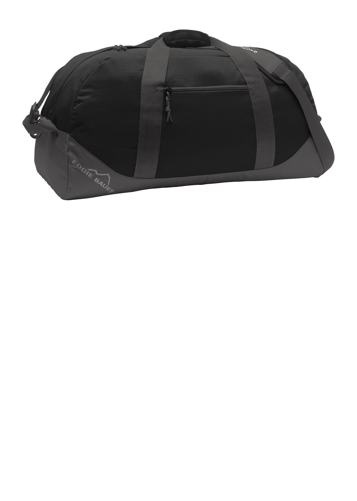 Eddie Bauer Large Ripstop Duffel. EB901 in Black/ Grey Steel