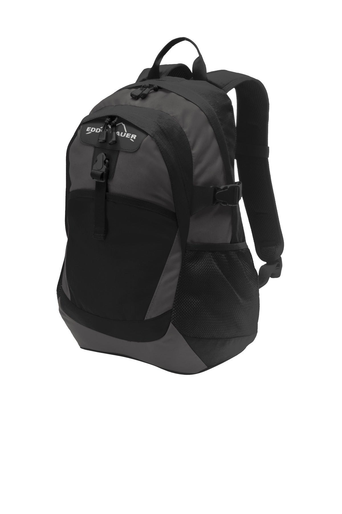 Eddie Bauer Ripstop Backpack. EB910 in Black/ Grey Steel