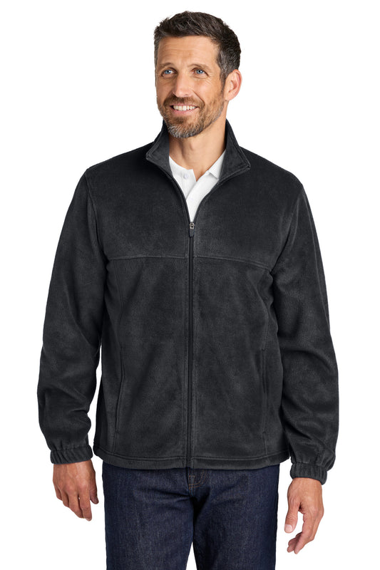 Port Authority Plush Fleece Full-Zip Jacket F190 in Black