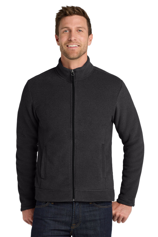 Port Authority  Ultra Warm Brushed Fleece Jacket. F211 in Graphite/ Deep Black