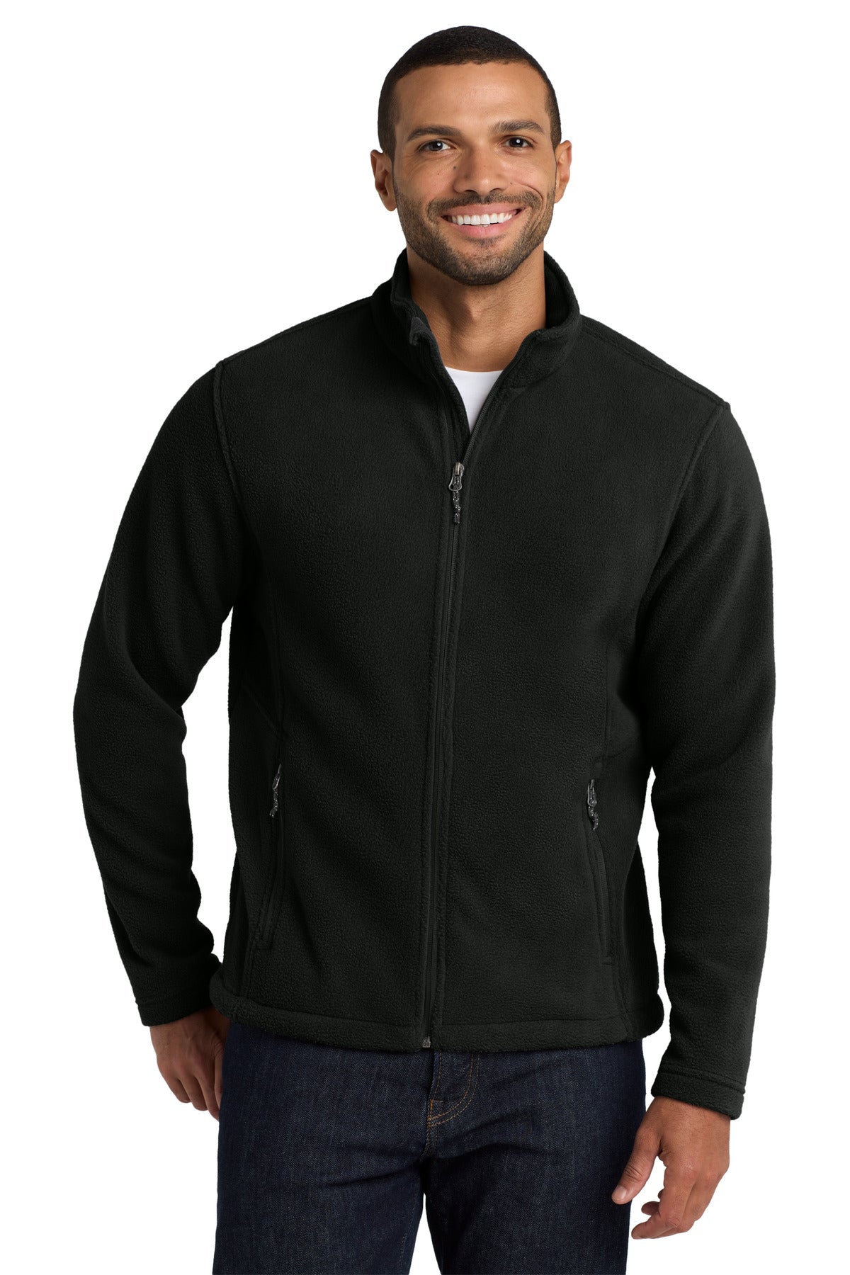 Port Authority Value Fleece Jacket. F217 in Black
