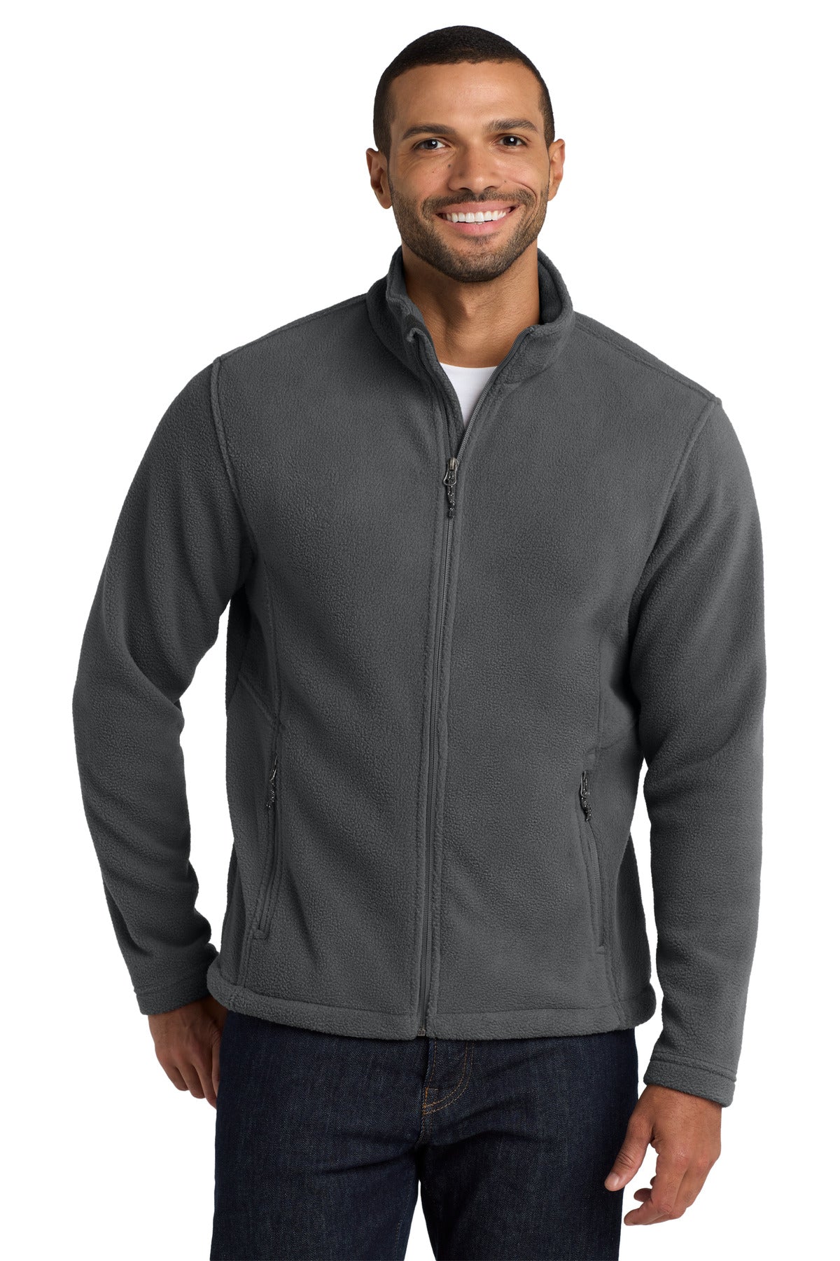 Port Authority Value Fleece Jacket. F217 in Iron Grey