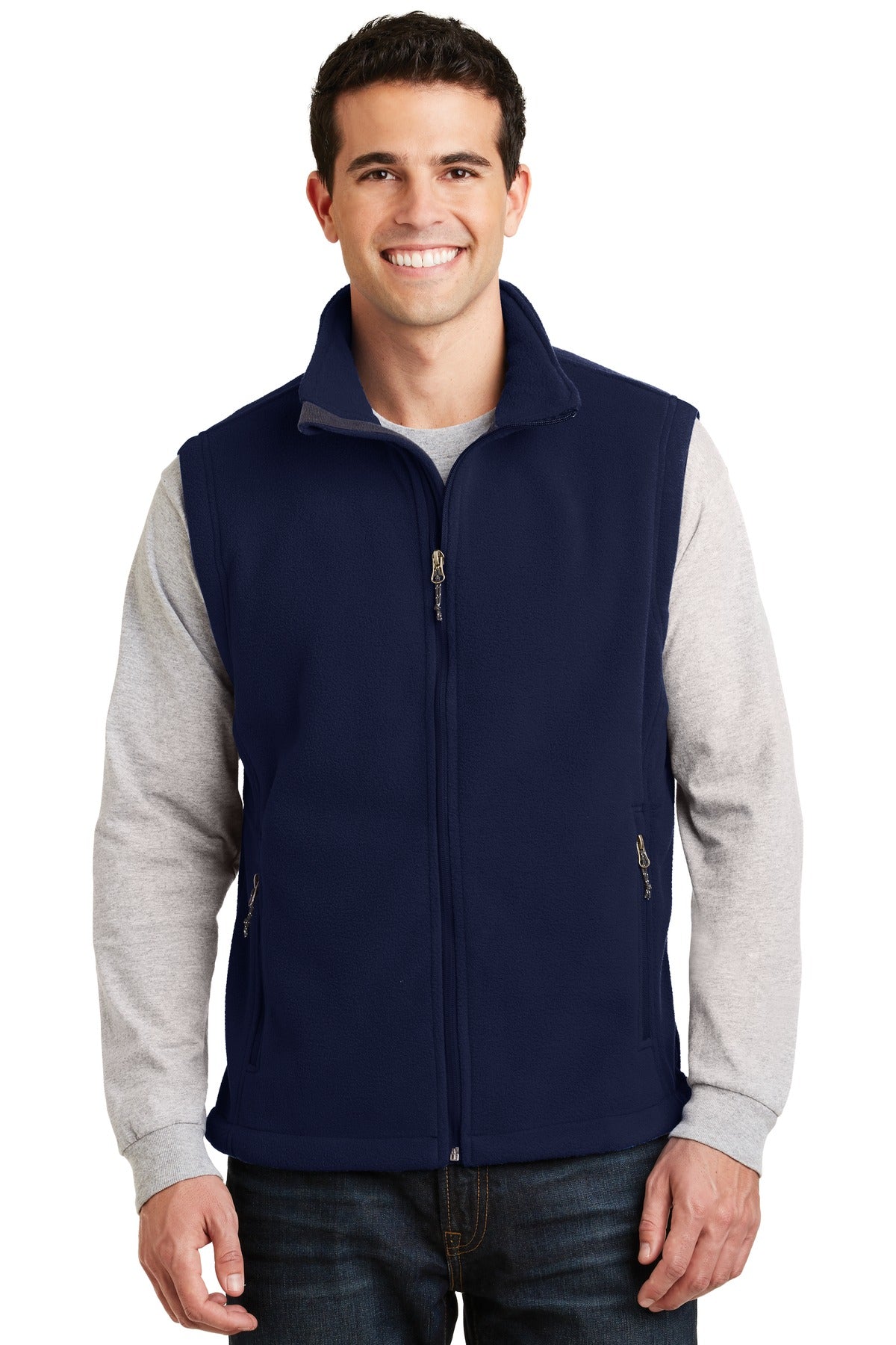 Port Authority Value Fleece Vest. F219 in True Navy