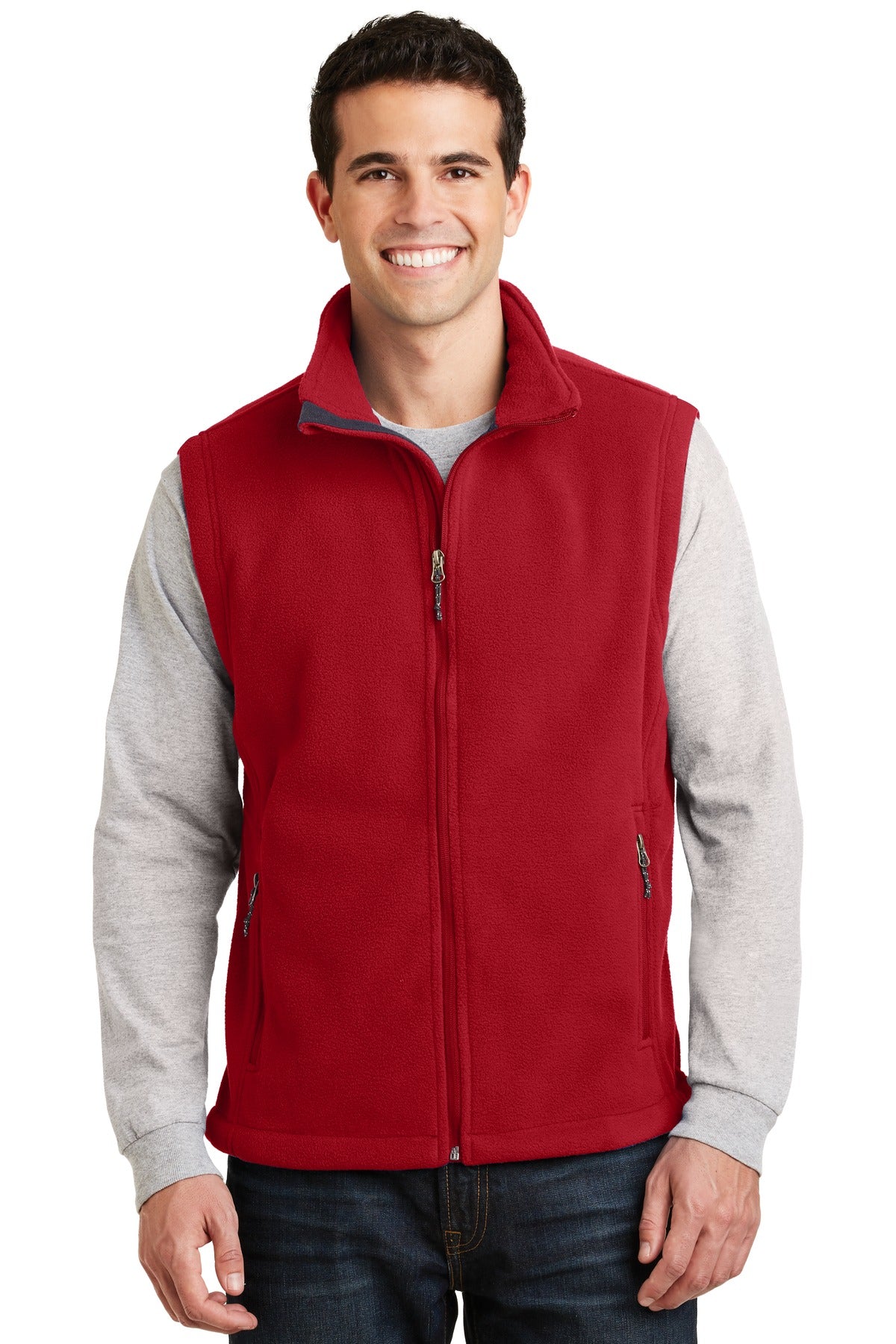 Port Authority Value Fleece Vest. F219 in True Red